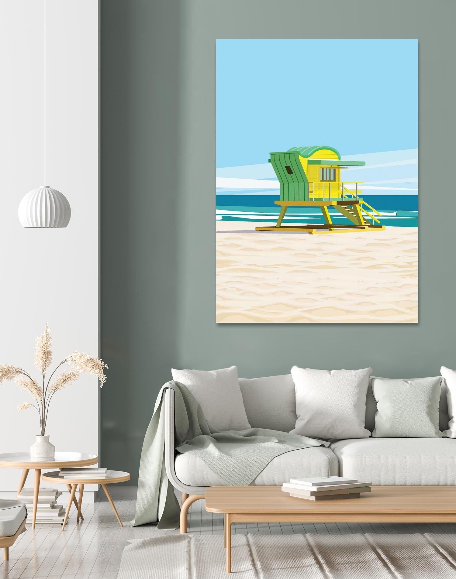 Sunshine Villa by ARTIC FRAME STUDIO on GIANT ART - beige costal