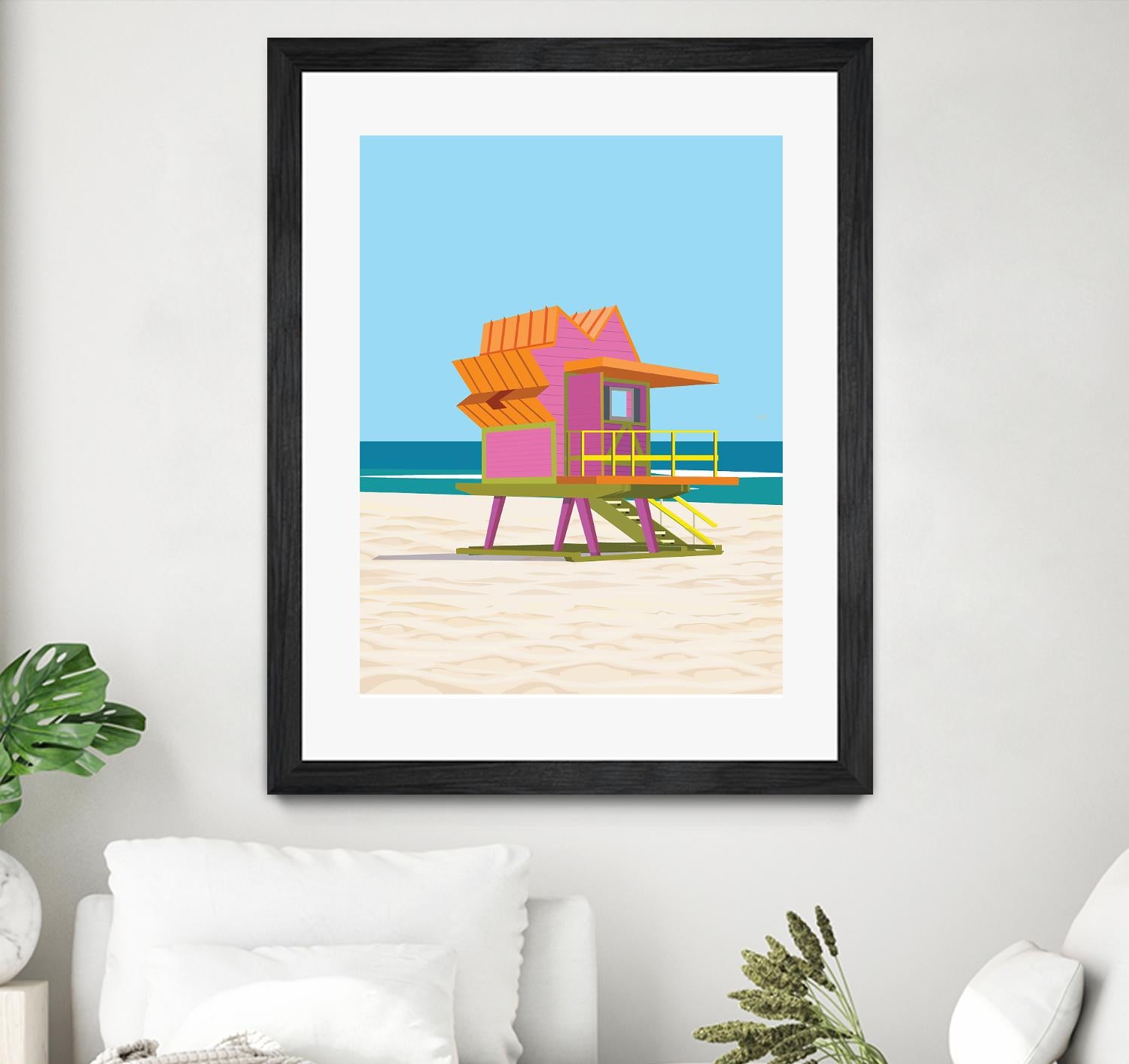 Barbie Villa by ARTIC FRAME STUDIO on GIANT ART - pink costal