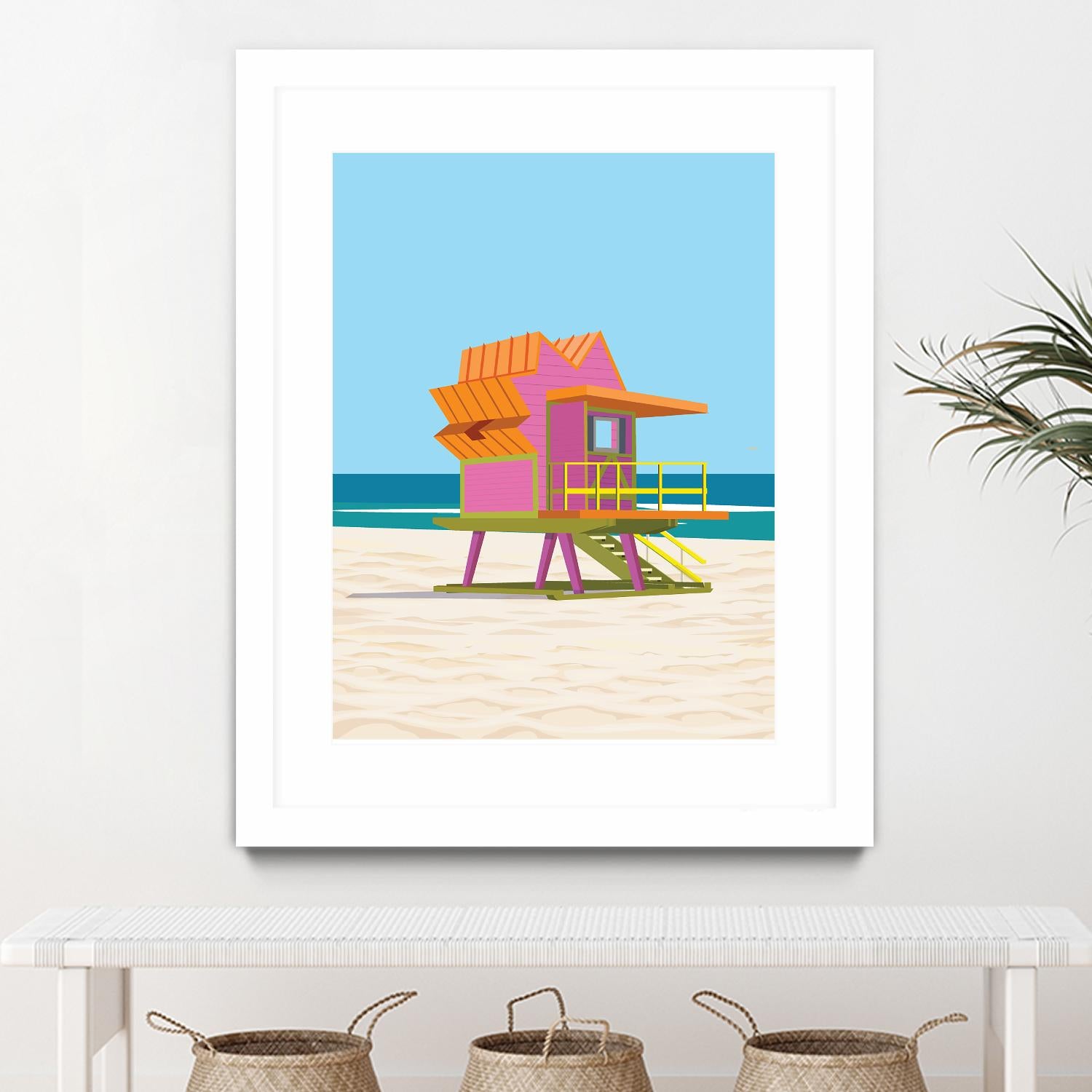 Barbie Villa by ARTIC FRAME STUDIO on GIANT ART - pink costal