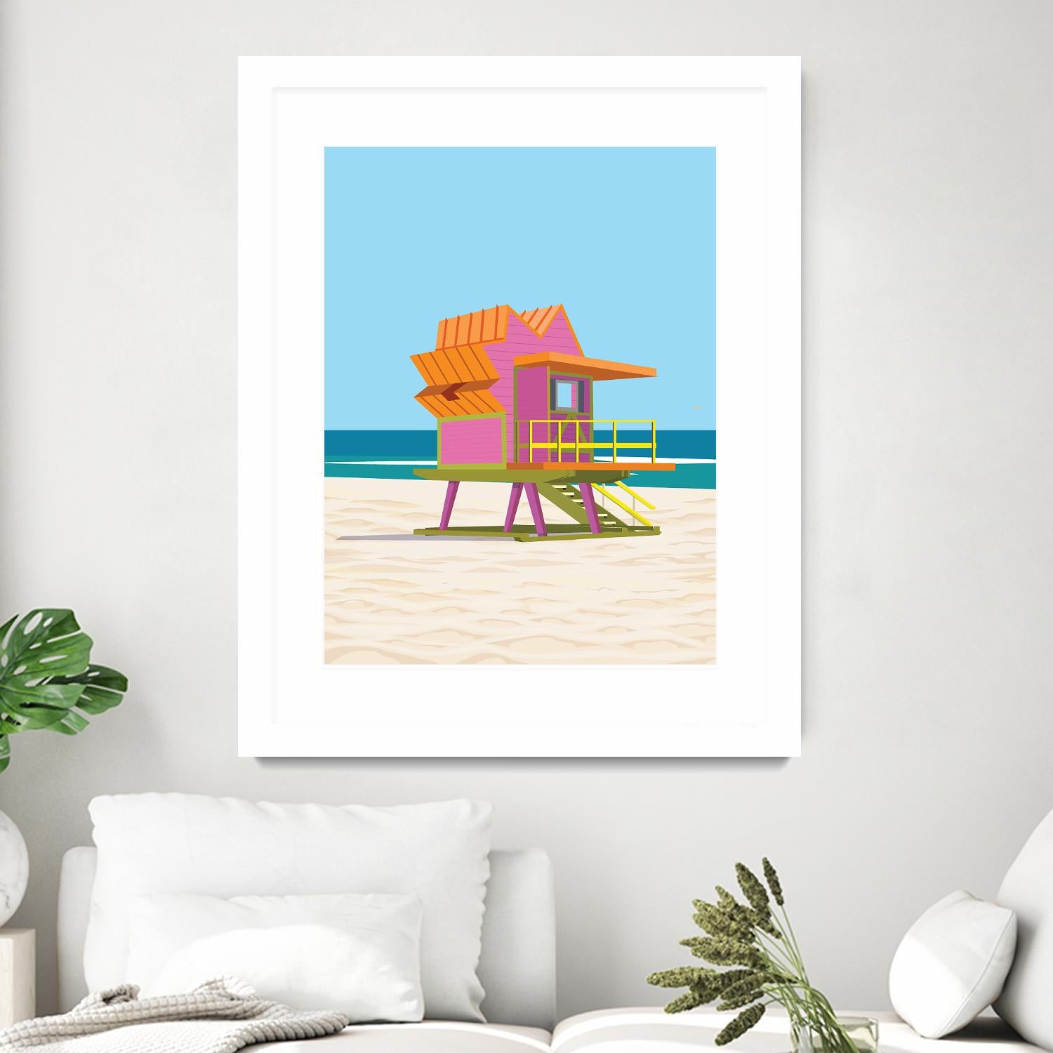 Barbie Villa by ARTIC FRAME STUDIO on GIANT ART - pink costal