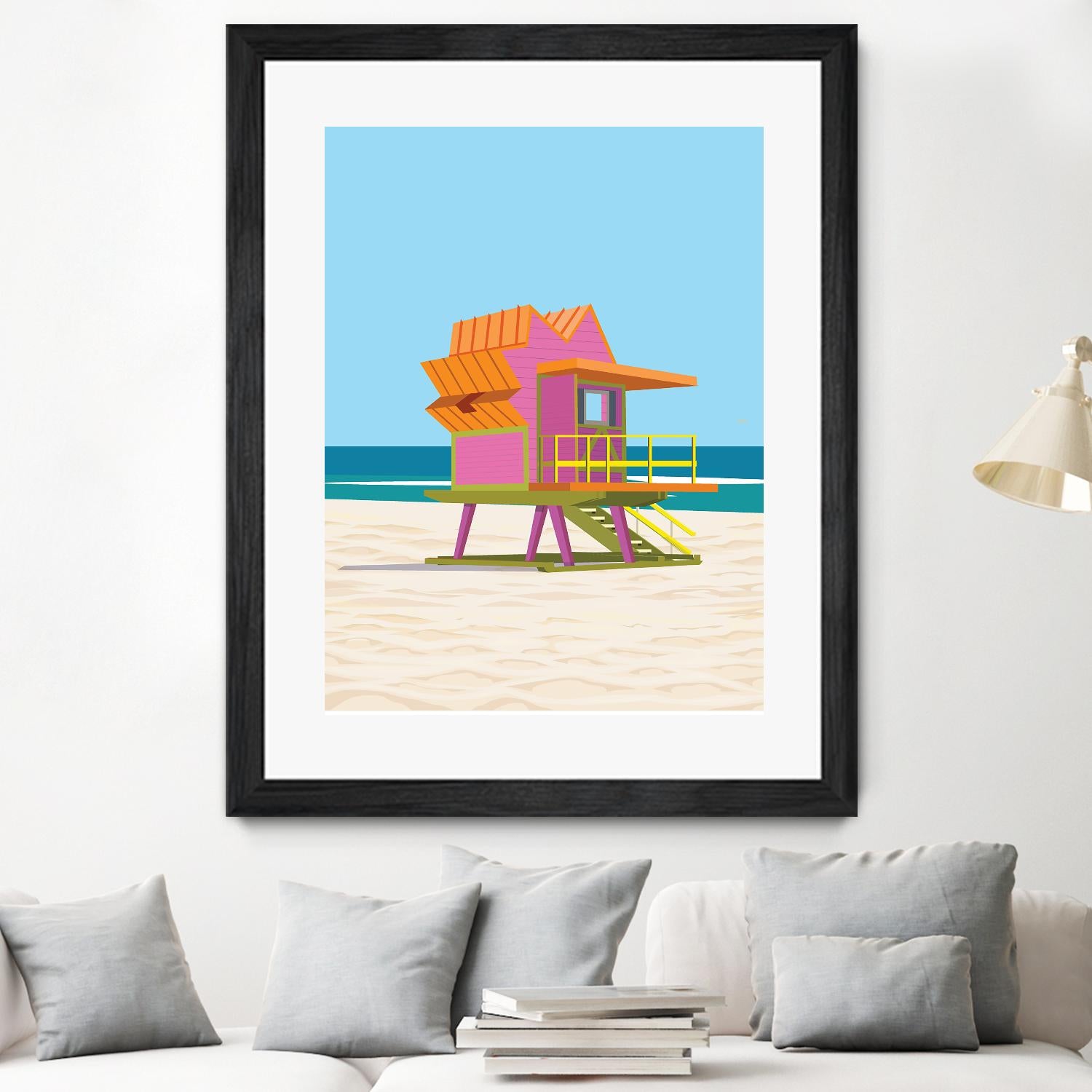 Barbie Villa by ARTIC FRAME STUDIO on GIANT ART - pink costal
