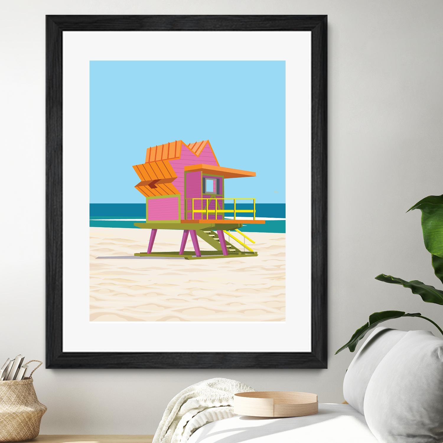 Barbie Villa by ARTIC FRAME STUDIO on GIANT ART - pink costal
