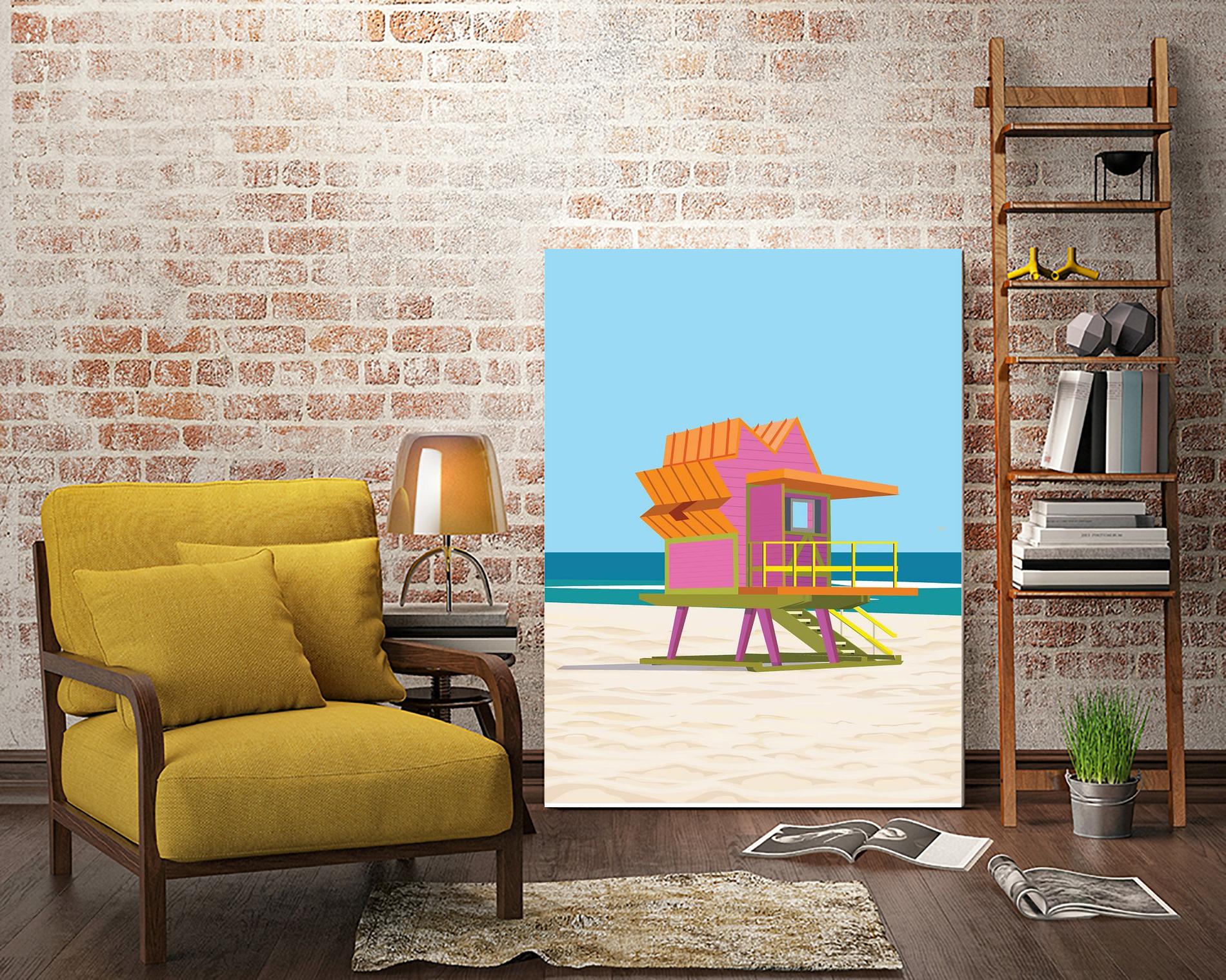 Barbie Villa by ARTIC FRAME STUDIO on GIANT ART - pink costal