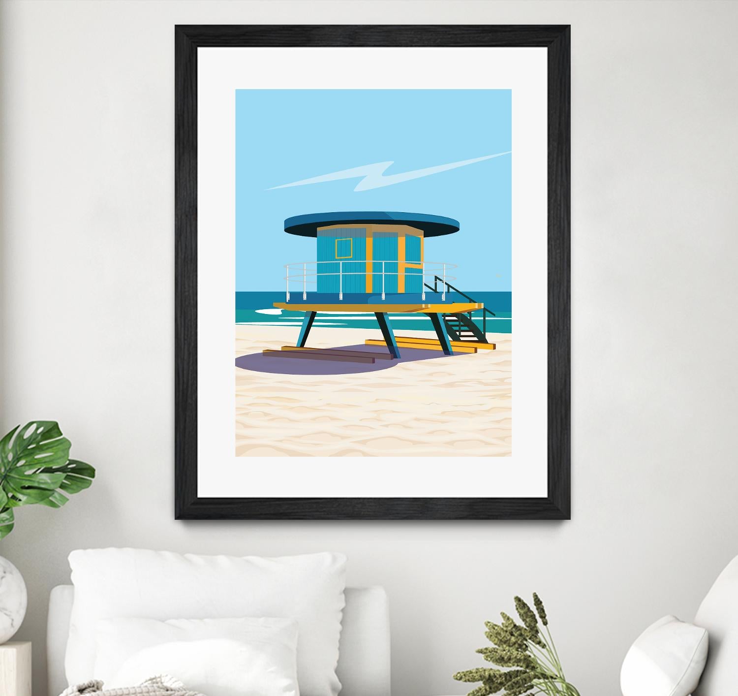 Hal's Villa by ARTIC FRAME STUDIO on GIANT ART - beige costal