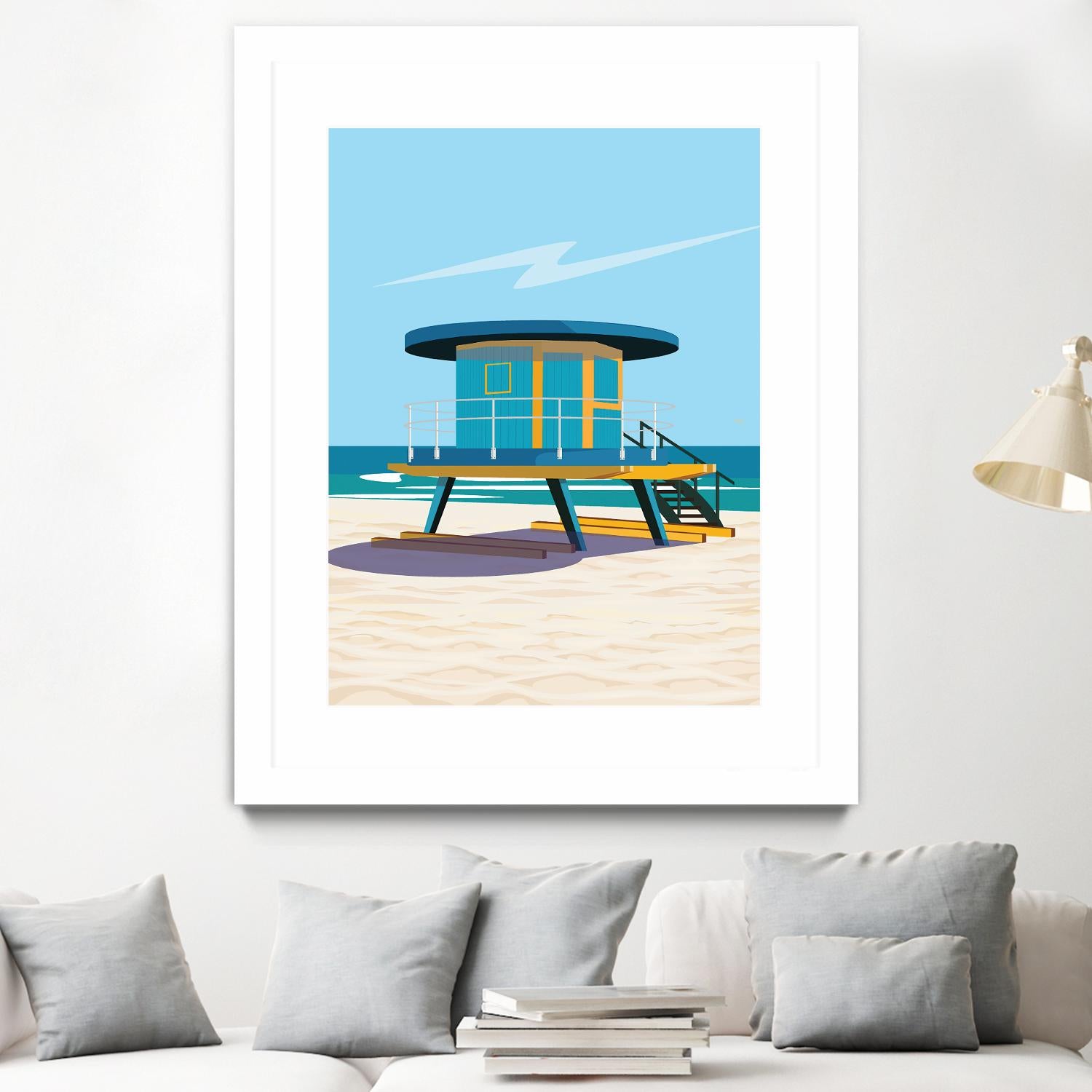 Hal's Villa by ARTIC FRAME STUDIO on GIANT ART - beige costal