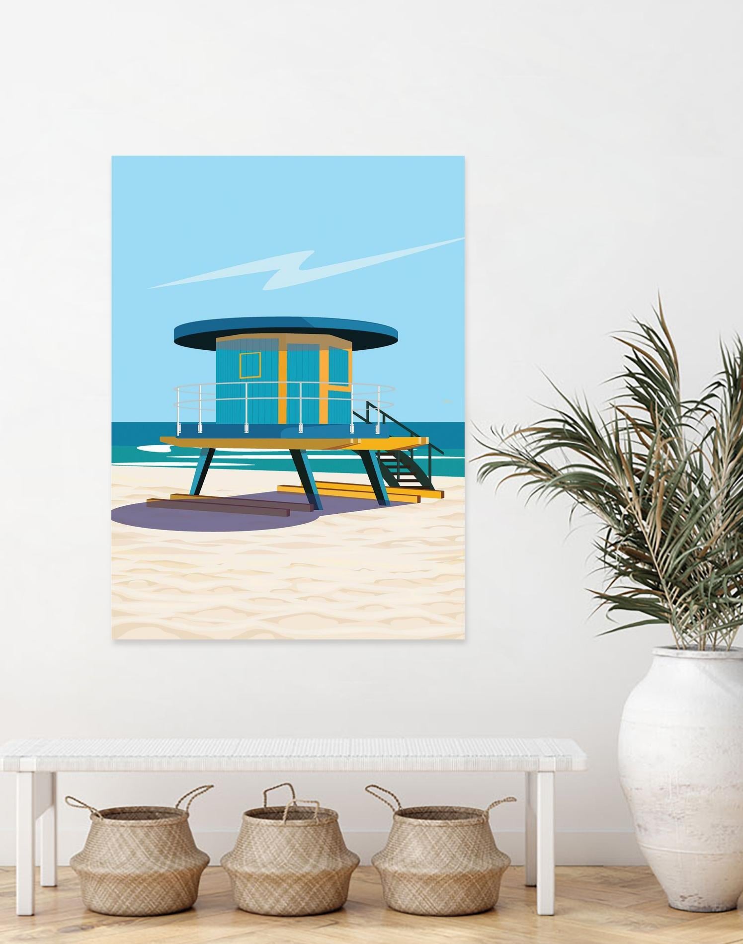 Hal's Villa by ARTIC FRAME STUDIO on GIANT ART - beige costal