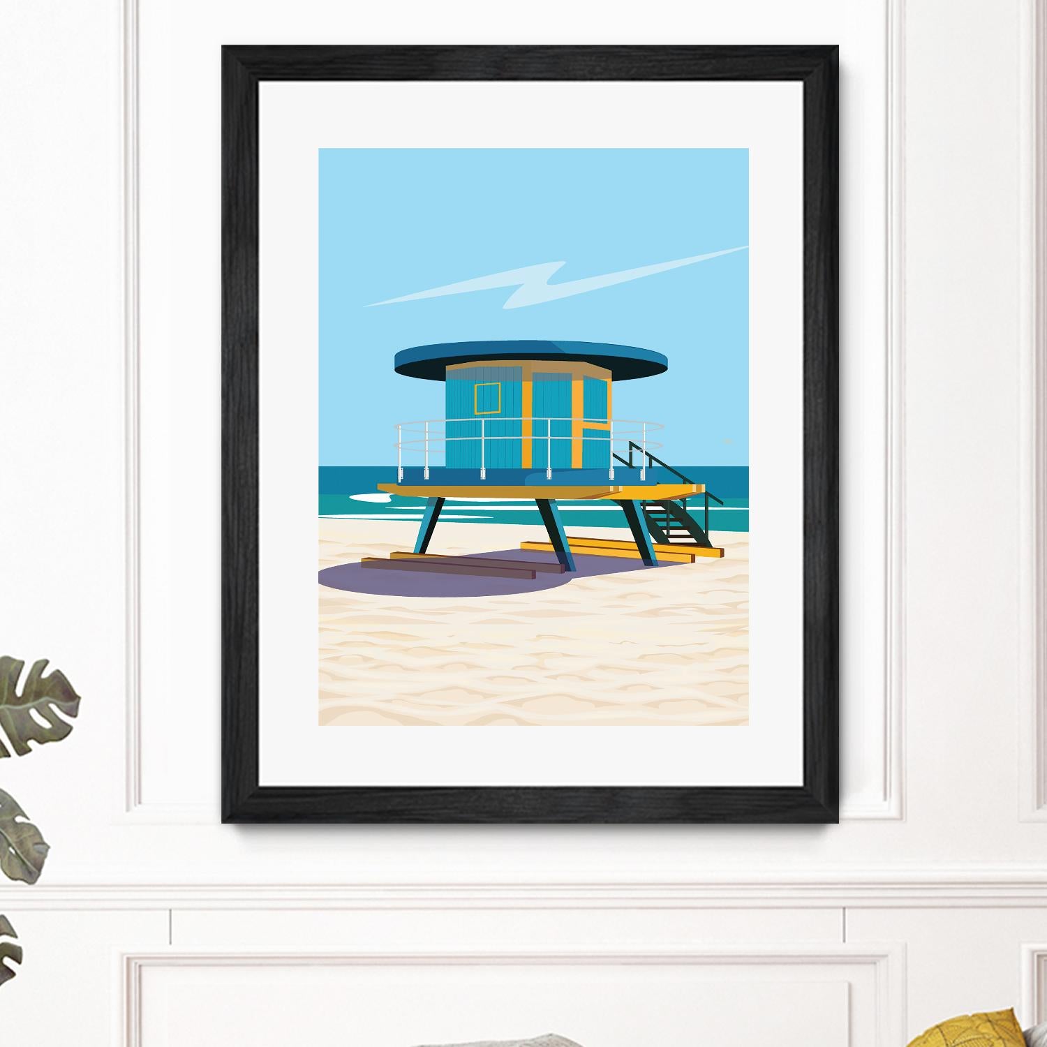 Hal's Villa by ARTIC FRAME STUDIO on GIANT ART - beige costal