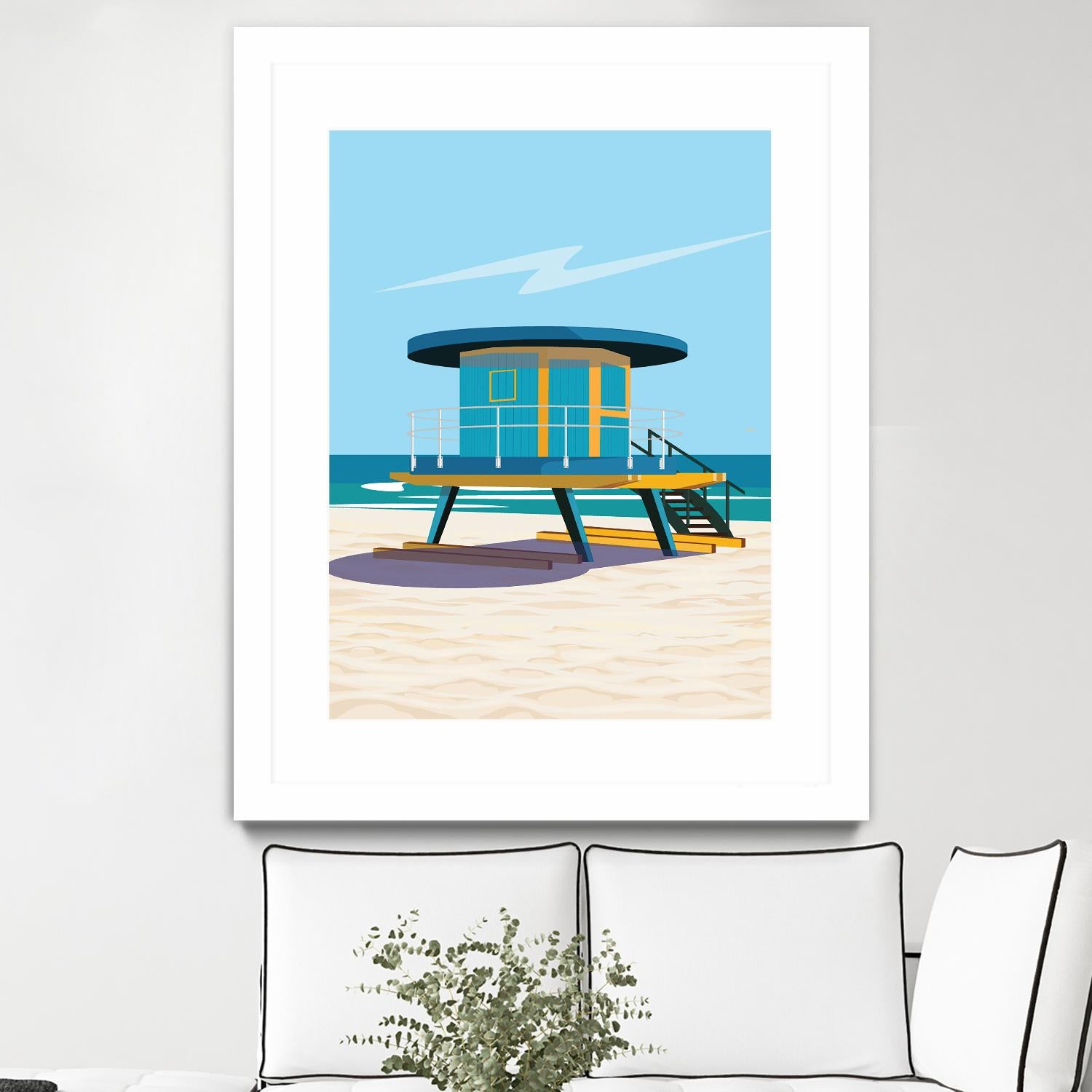 Hal's Villa by ARTIC FRAME STUDIO on GIANT ART - beige costal