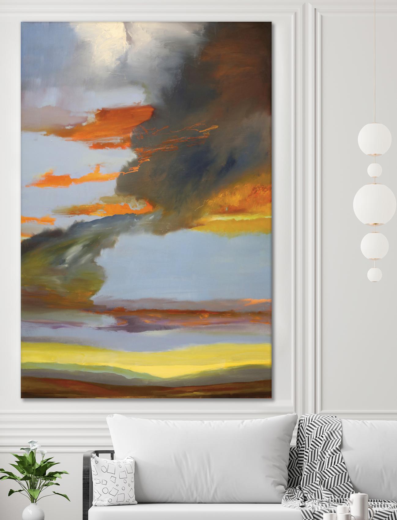 Sunset Path by Judith D'Agostino on GIANT ART - orange landscape