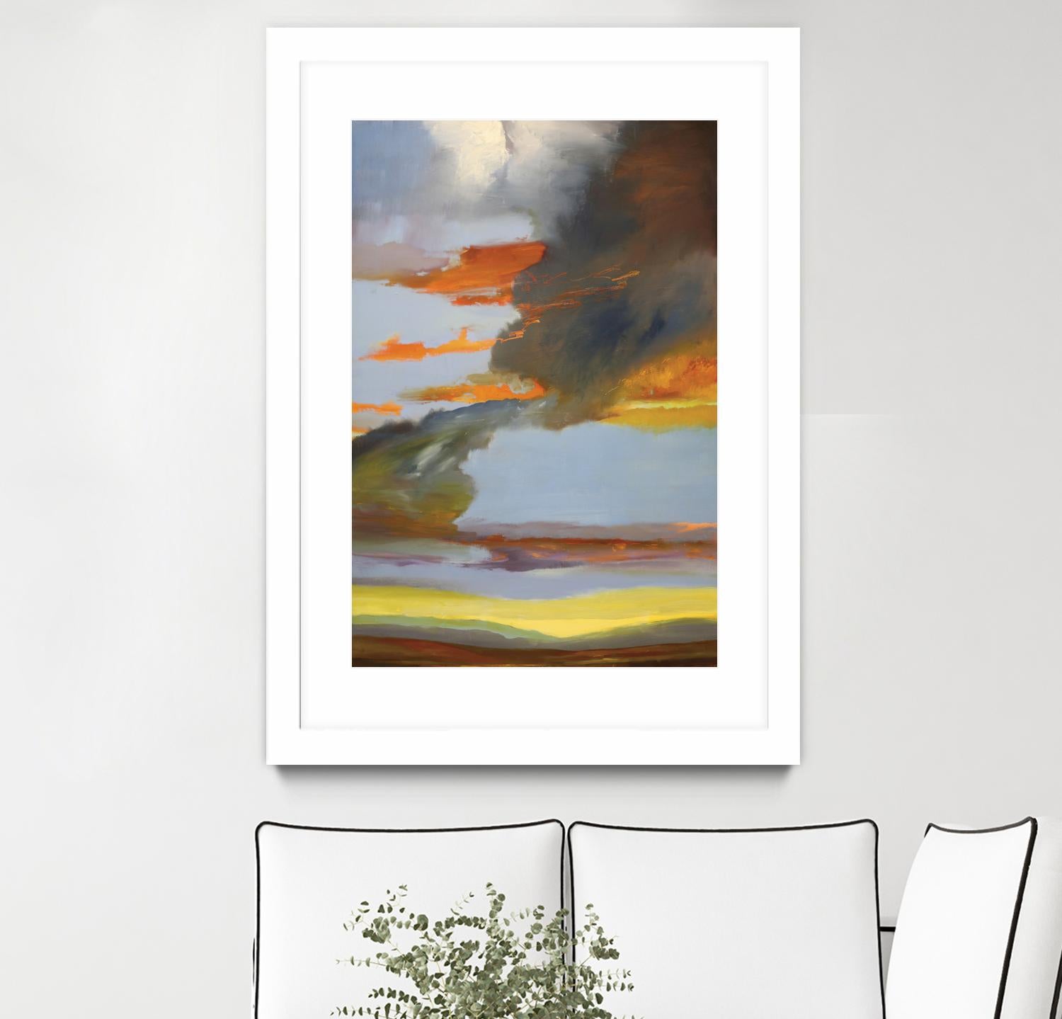 Sunset Path by Judith D'Agostino on GIANT ART - orange landscape