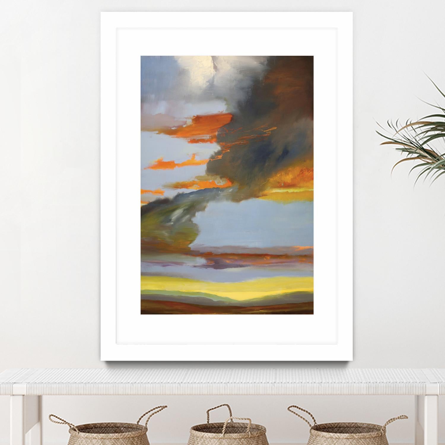 Sunset Path by Judith D'Agostino on GIANT ART - orange landscape