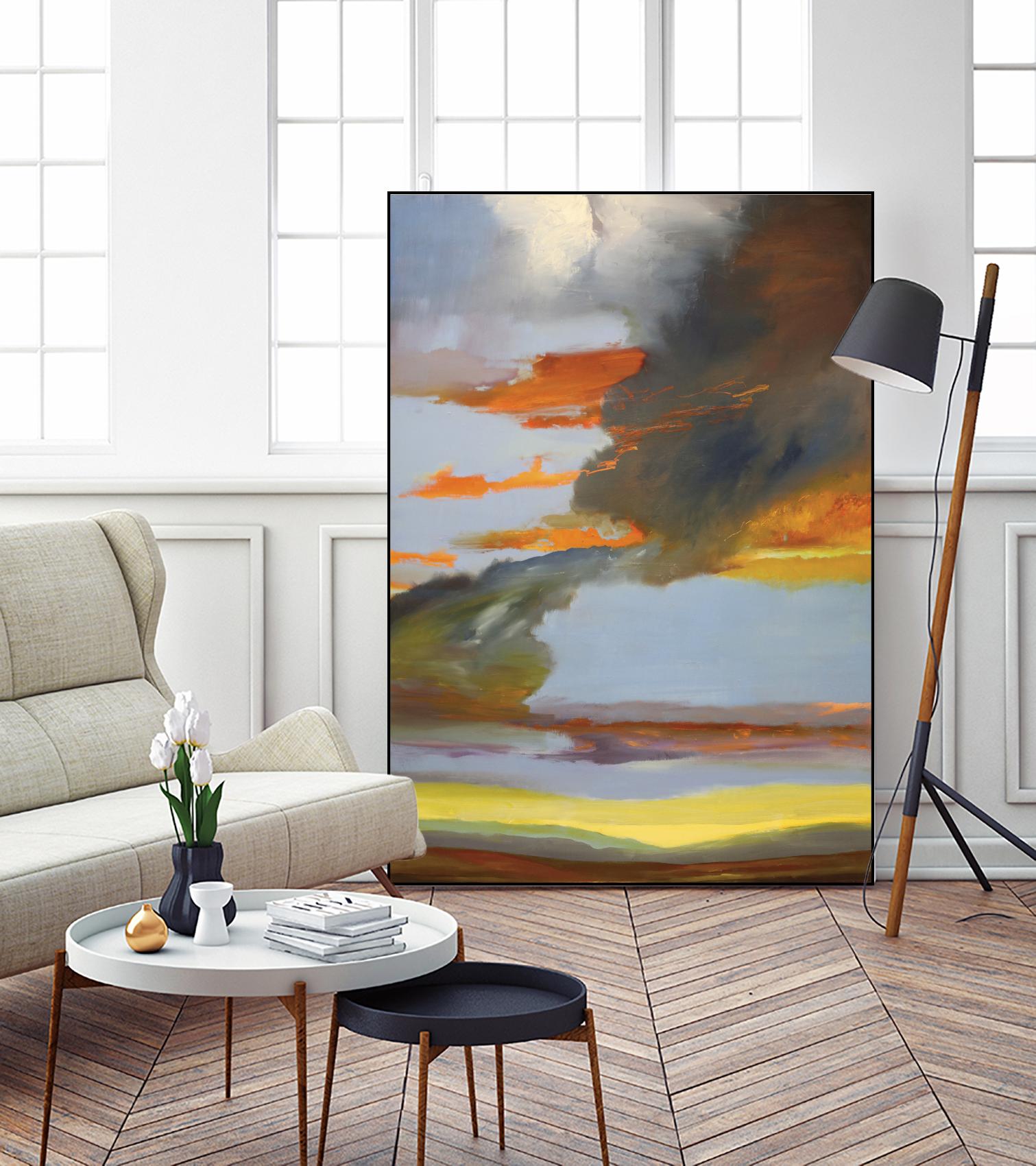 Sunset Path by Judith D'Agostino on GIANT ART - orange landscape