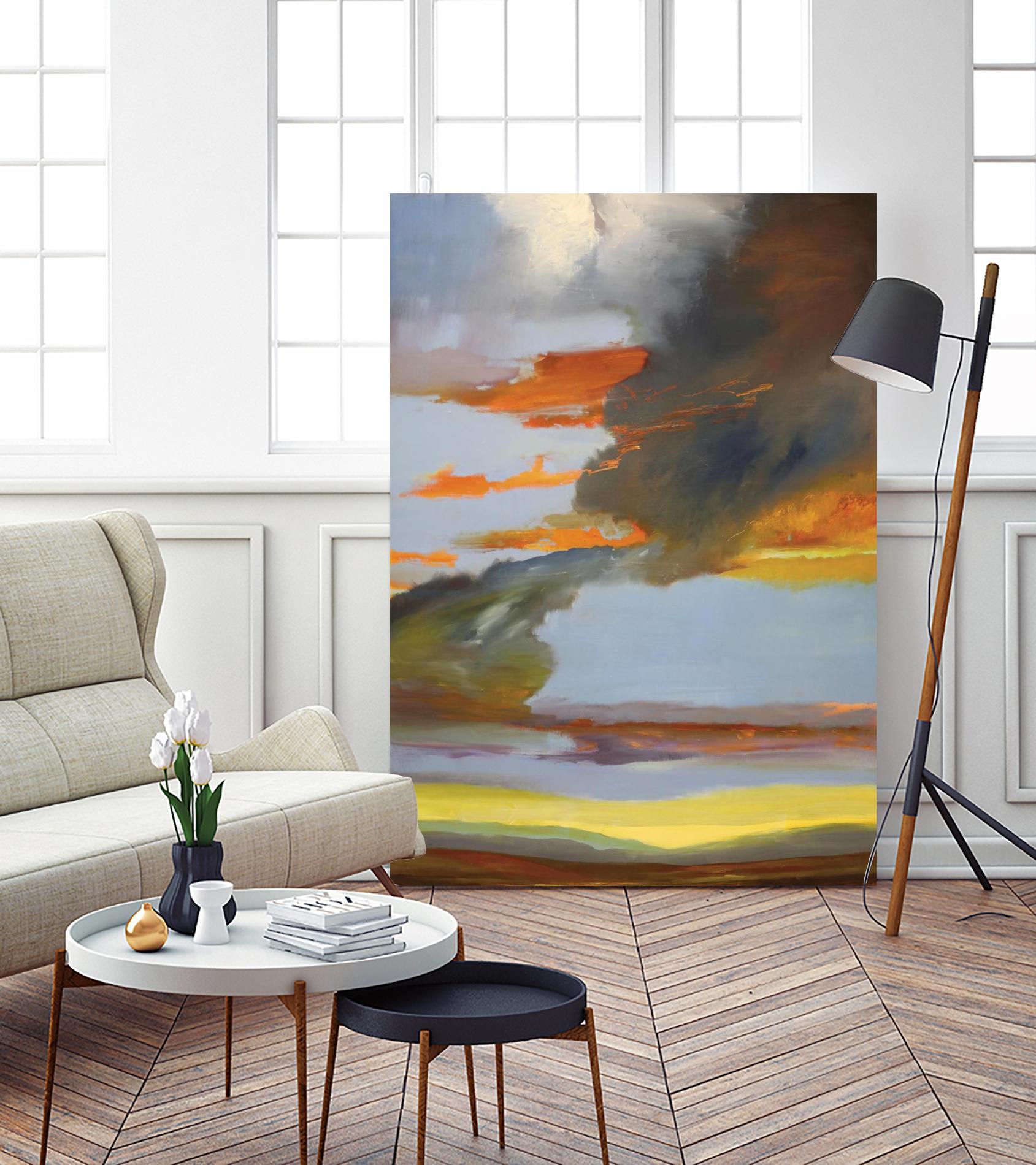 Sunset Path by Judith D'Agostino on GIANT ART - orange landscape