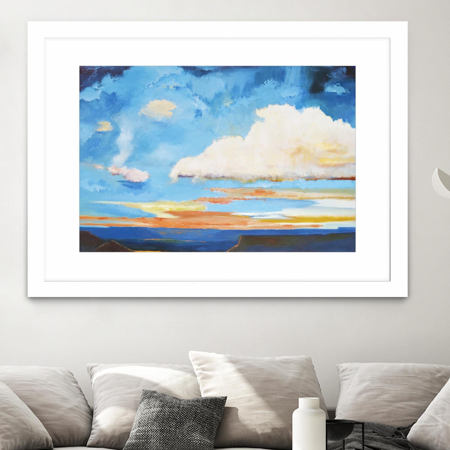 Tranquility by Judith D'Agostino on GIANT ART - white landscape