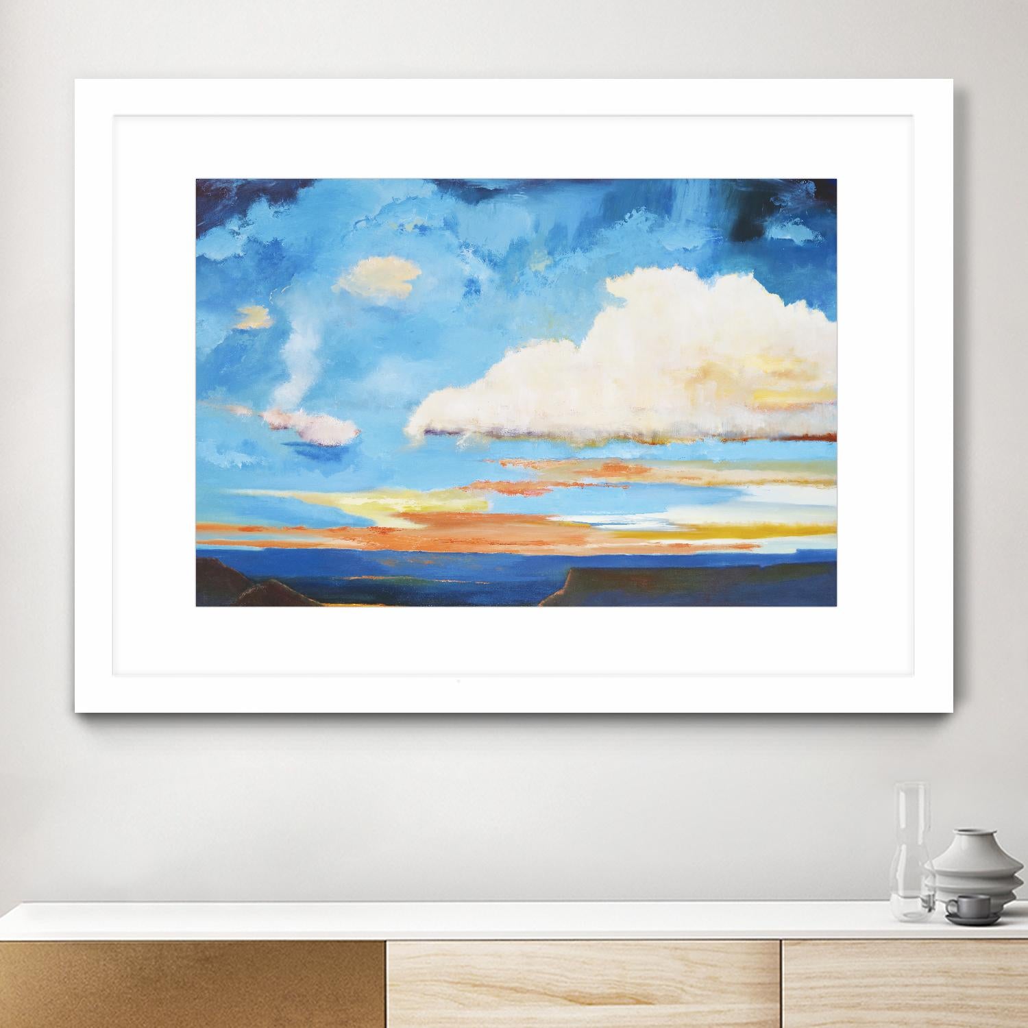 Tranquility by Judith D'Agostino on GIANT ART - white landscape