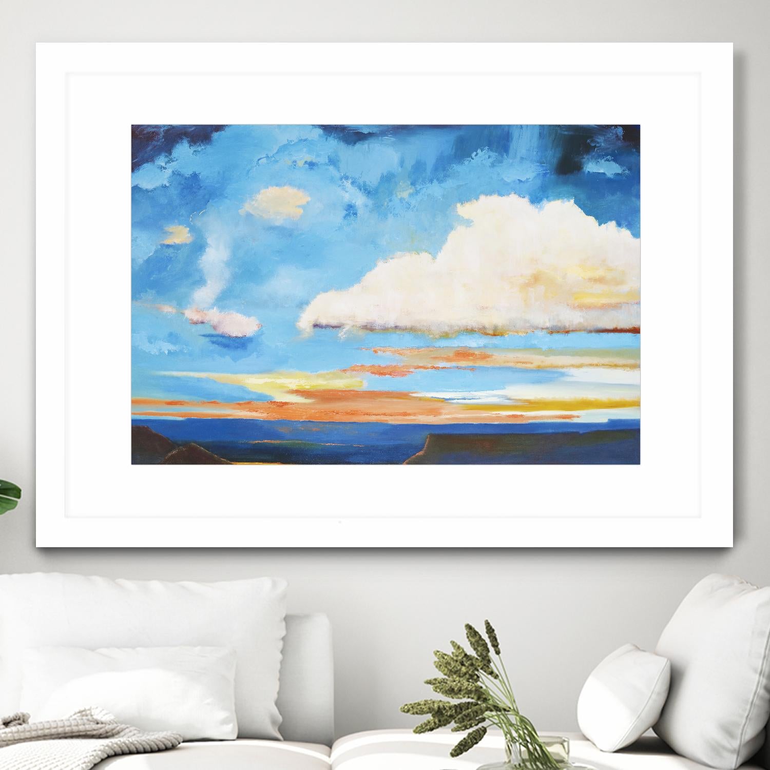 Tranquility by Judith D'Agostino on GIANT ART - white landscape