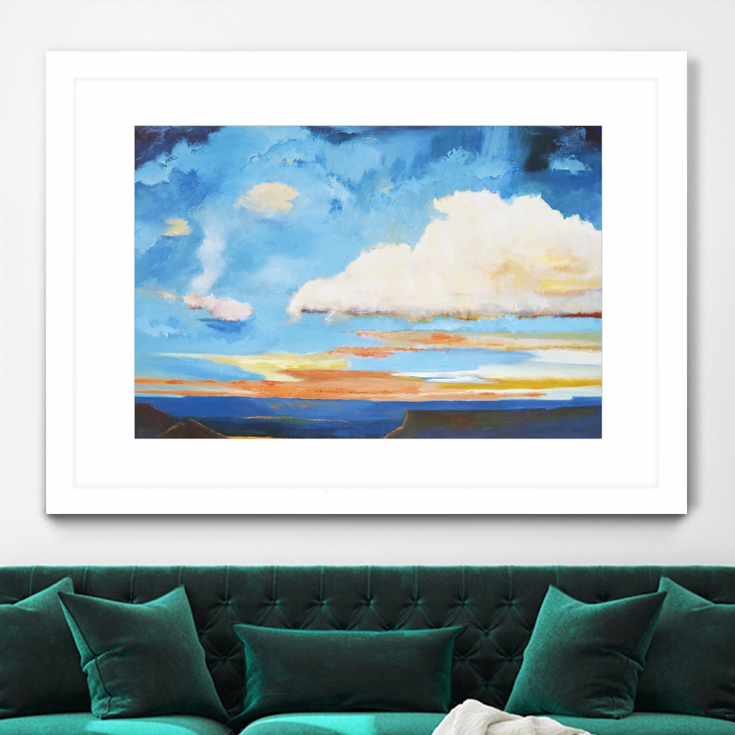 Tranquility by Judith D'Agostino on GIANT ART - white landscape