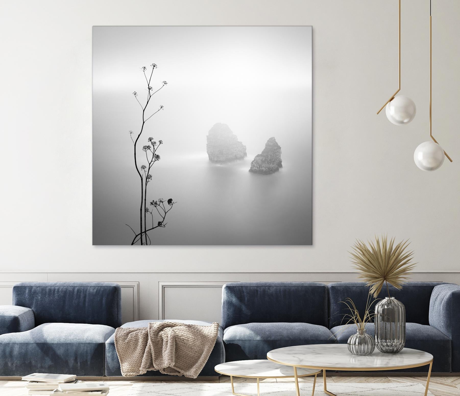 Misty Rocks by Alexandre Manuel on GIANT ART - grey landscape