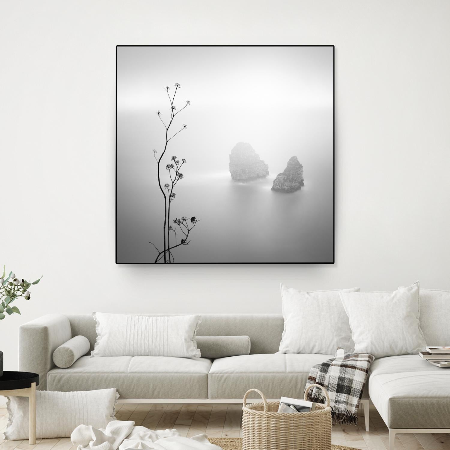 Misty Rocks by Alexandre Manuel on GIANT ART - grey landscape