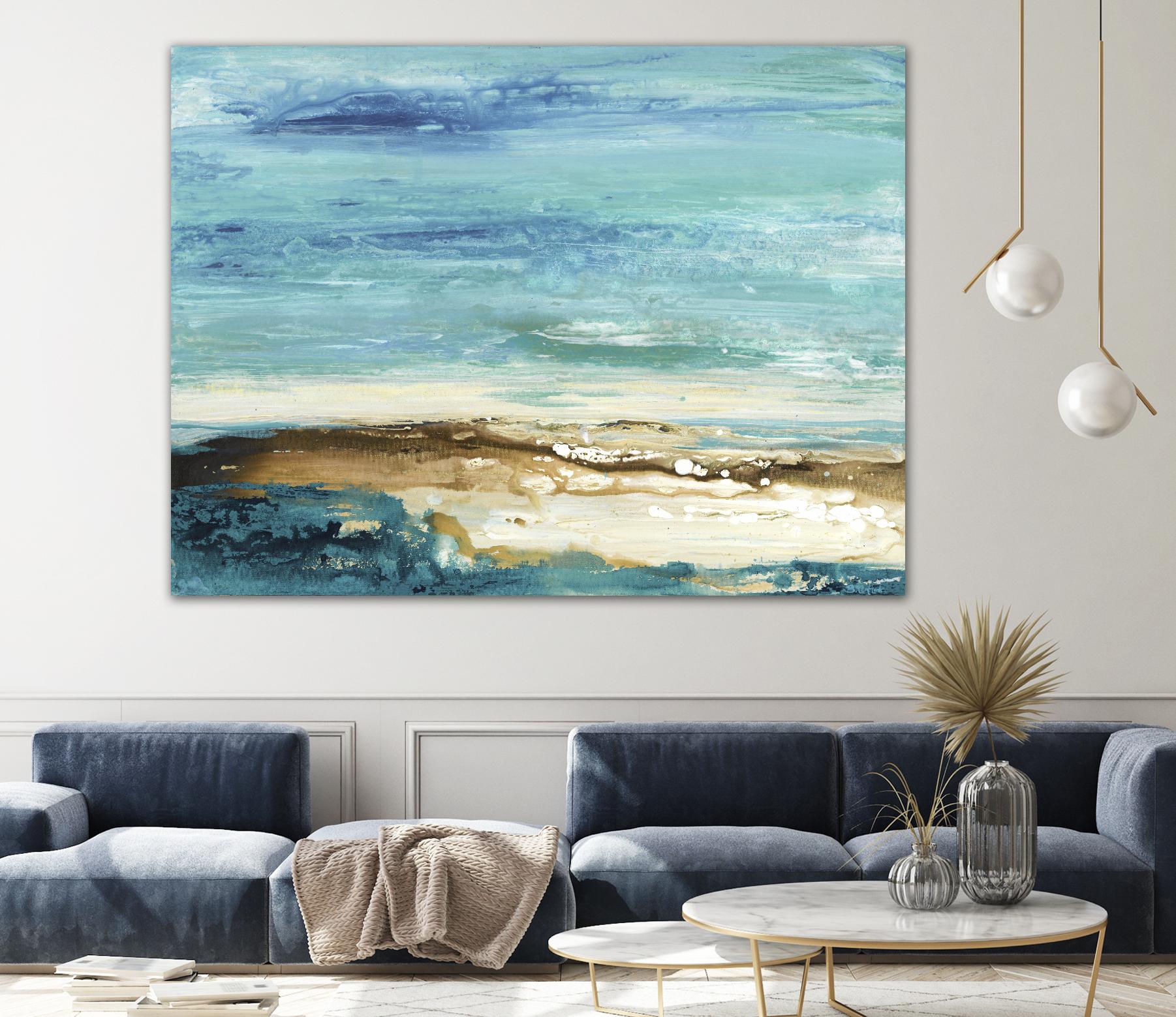 Beach Day by Grace Rowman on GIANT ART - white abstract