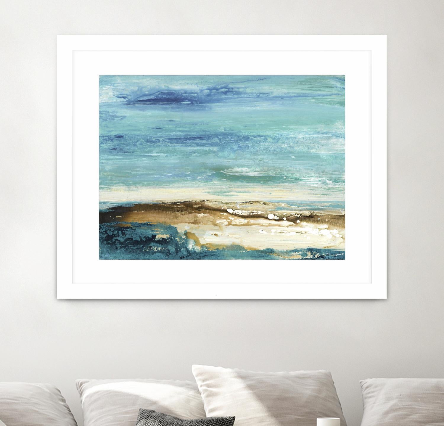 Beach Day by Grace Rowman on GIANT ART - white abstract