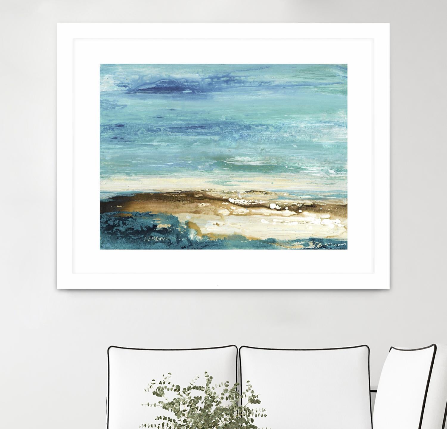 Beach Day by Grace Rowman on GIANT ART - white abstract
