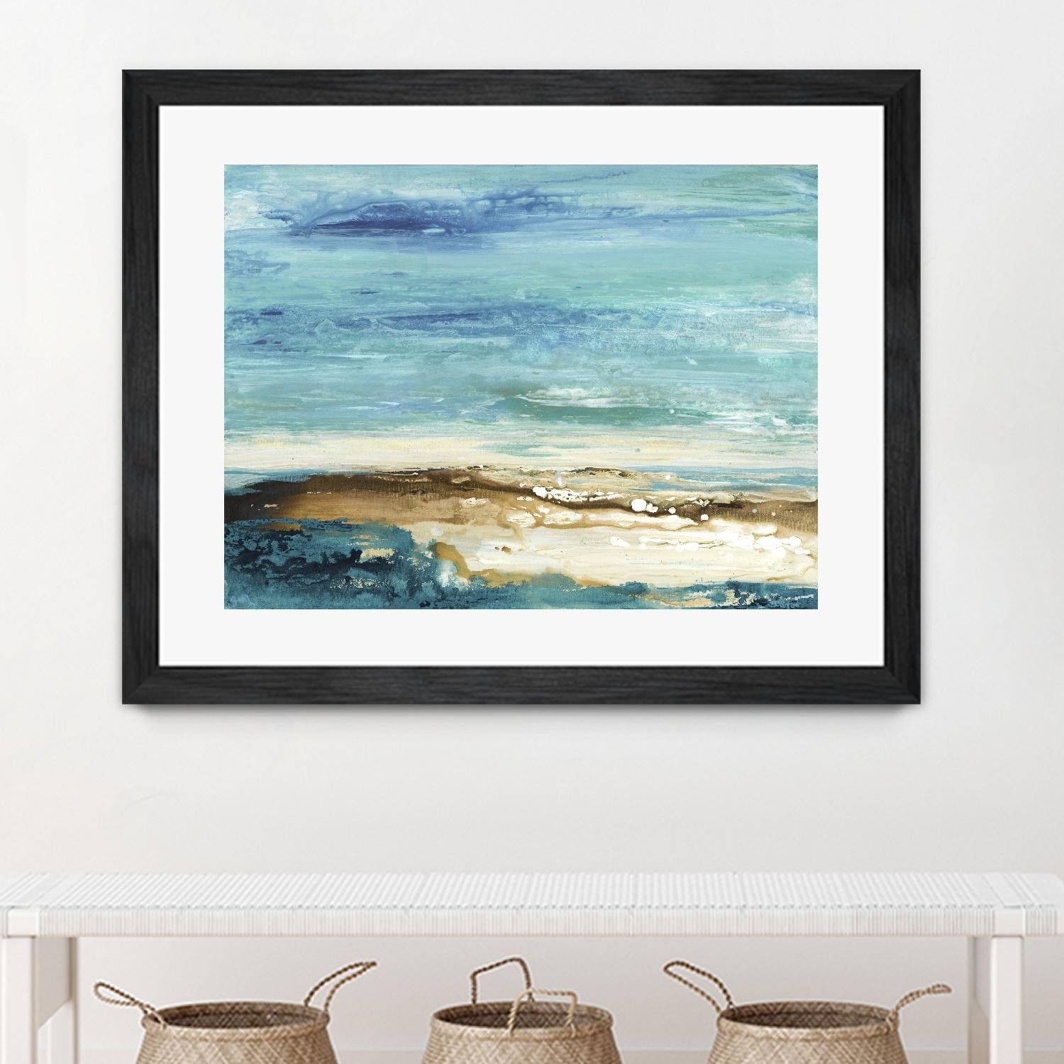 Beach Day by Grace Rowman on GIANT ART - white abstract