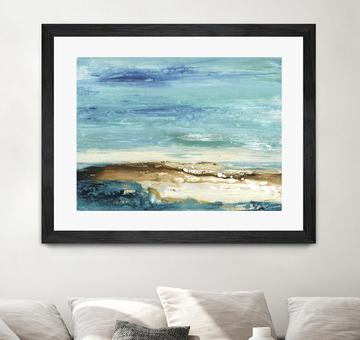 Beach Day by Grace Rowman on GIANT ART - white abstract