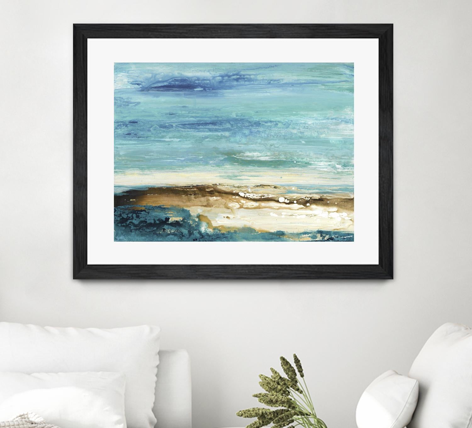 Beach Day by Grace Rowman on GIANT ART - white abstract