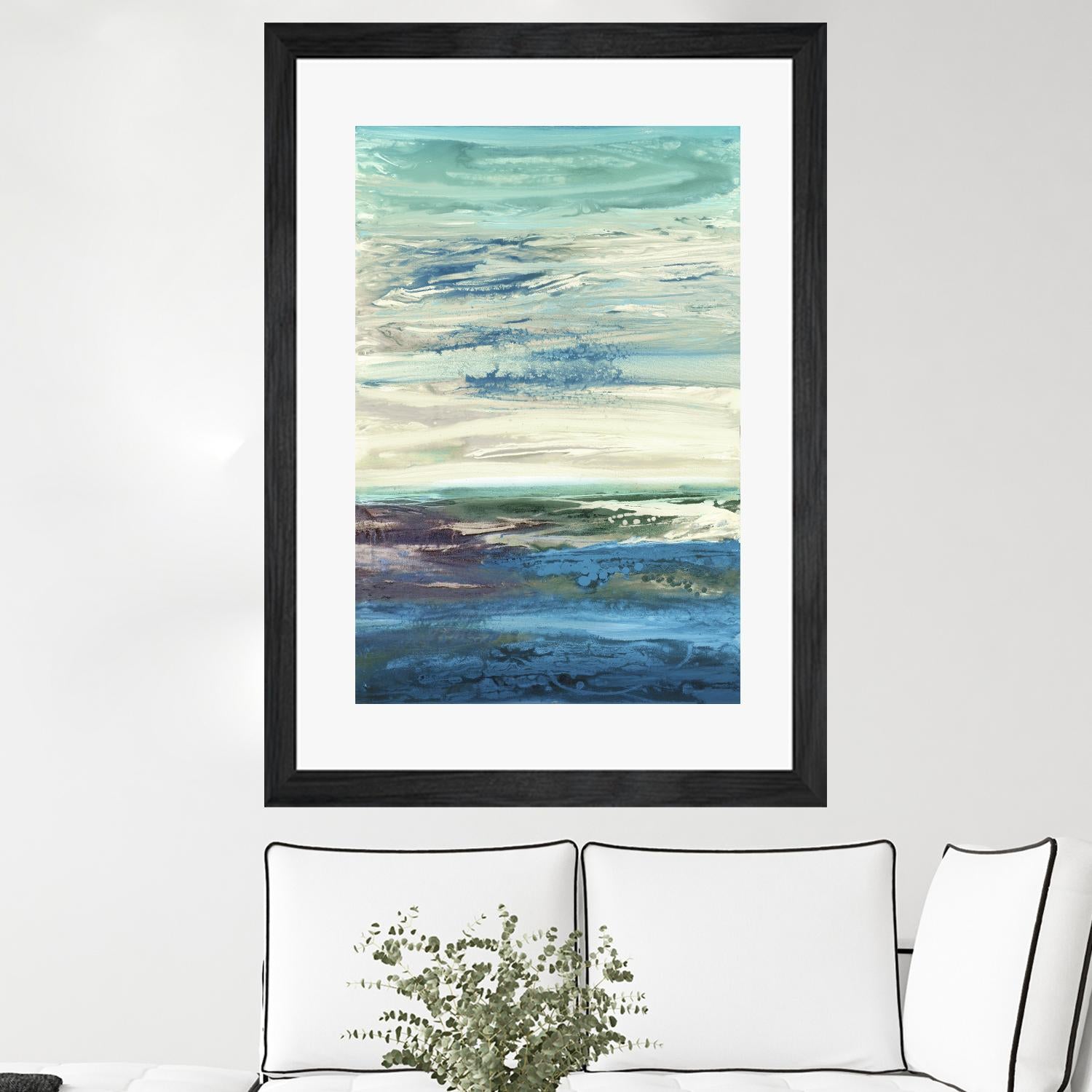 Spring Transformations by Grace Rowman on GIANT ART - cyan abstract