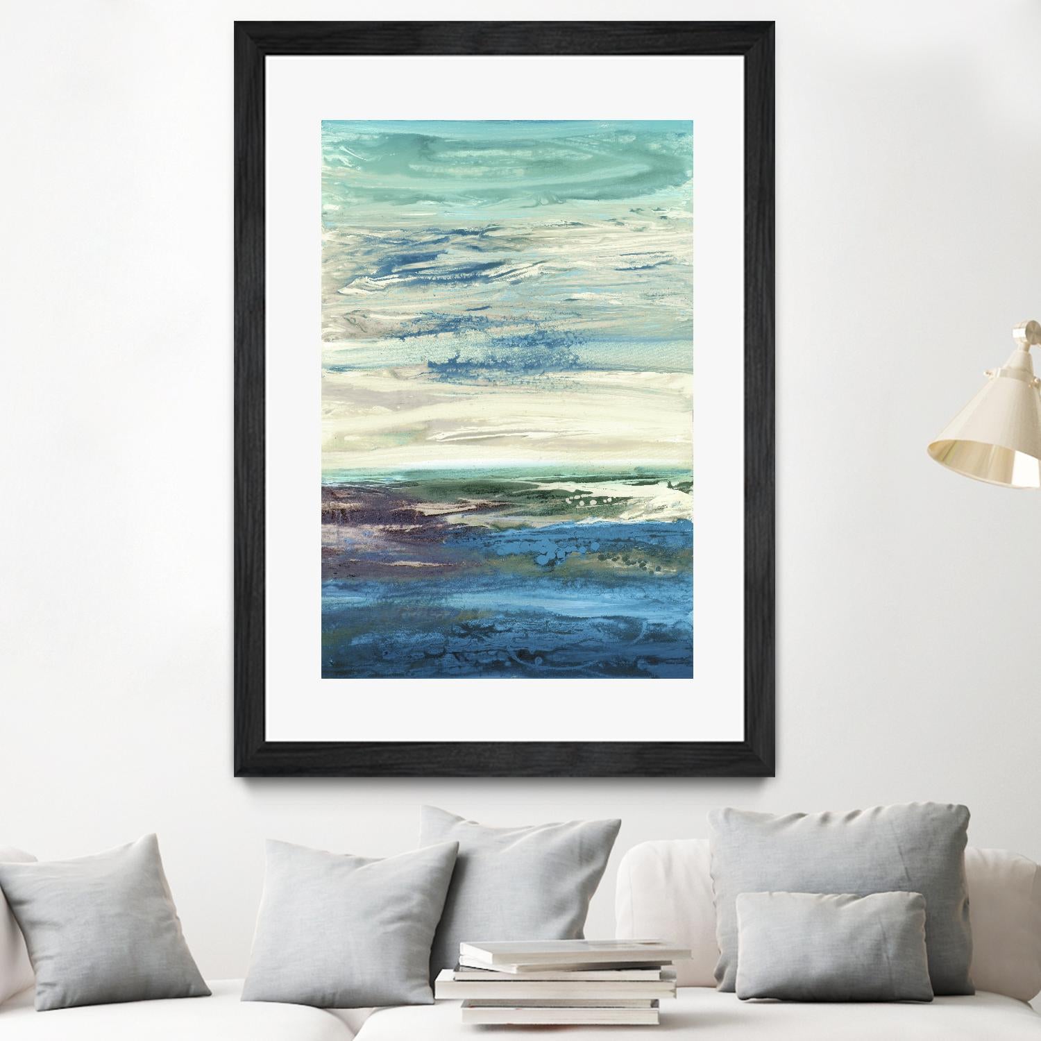 Spring Transformations by Grace Rowman on GIANT ART - cyan abstract