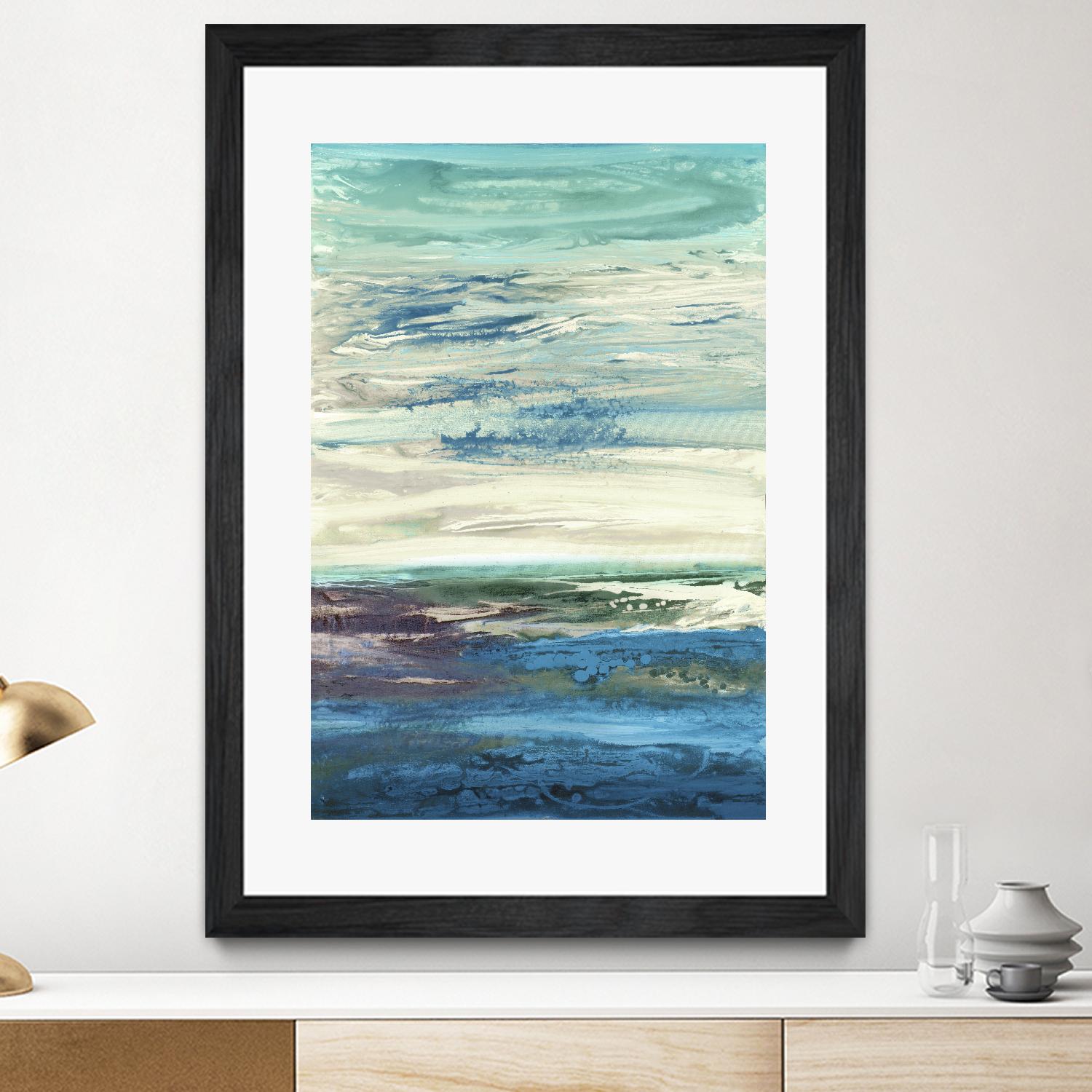 Spring Transformations by Grace Rowman on GIANT ART - cyan abstract