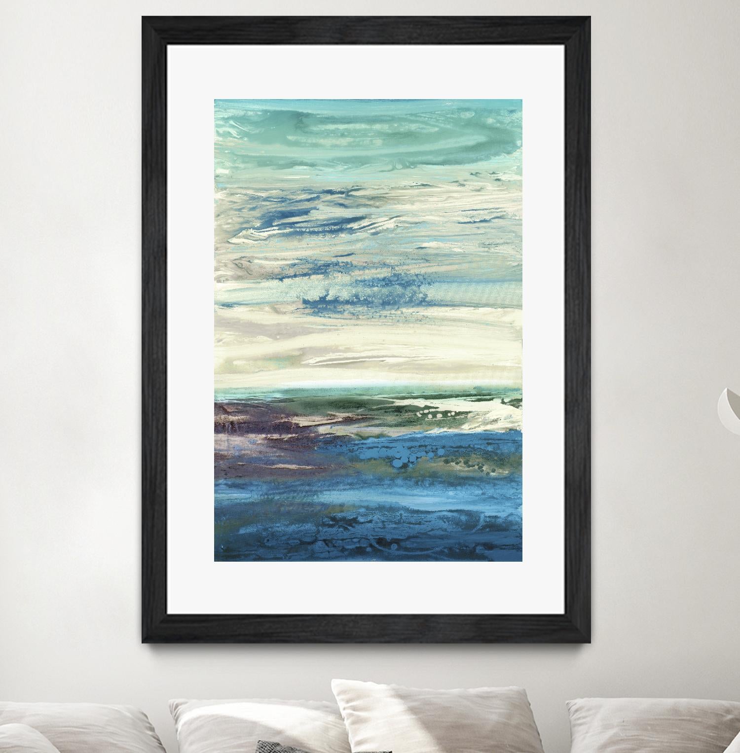 Spring Transformations by Grace Rowman on GIANT ART - cyan abstract