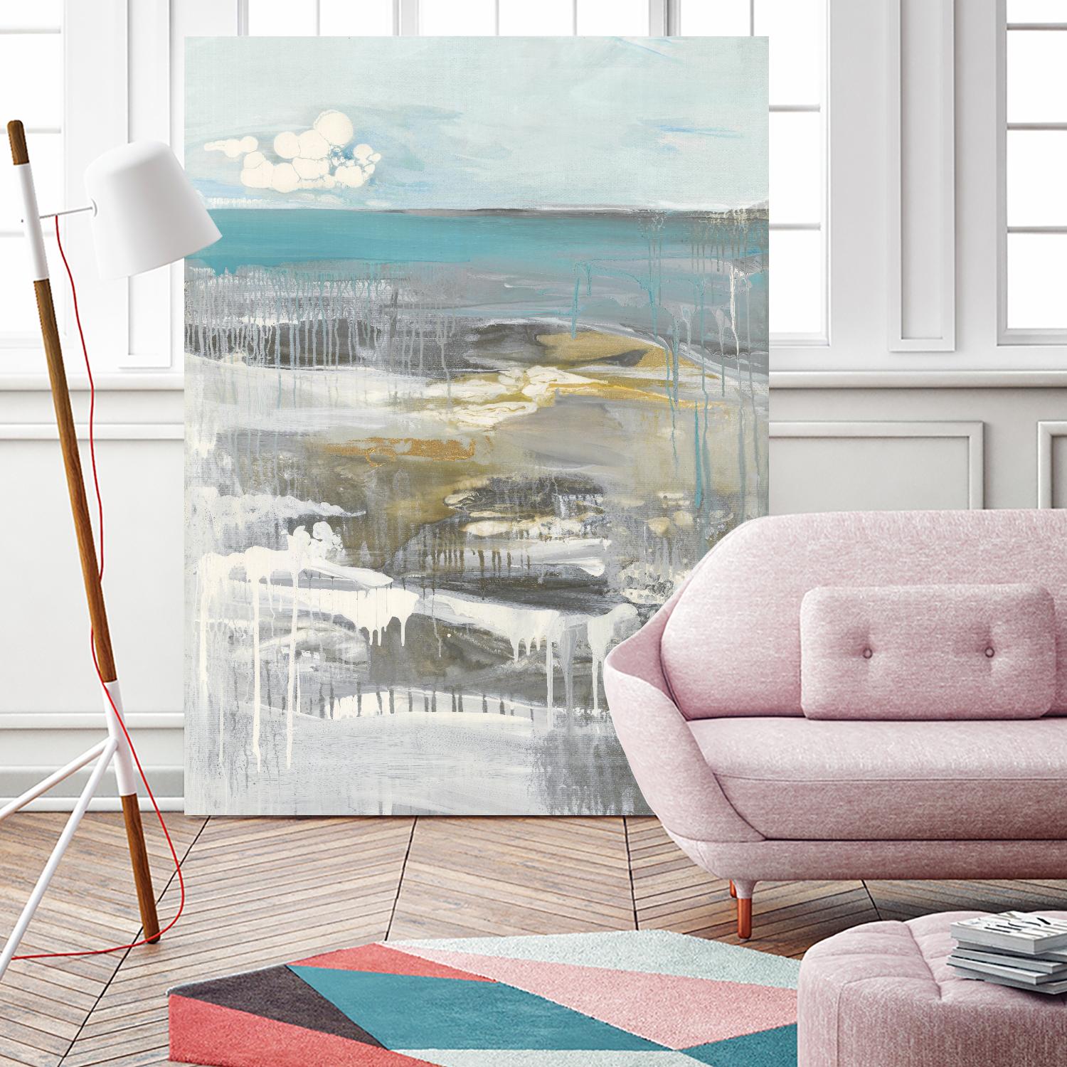 Ocean I by Grace Rowman on GIANT ART - grey abstract