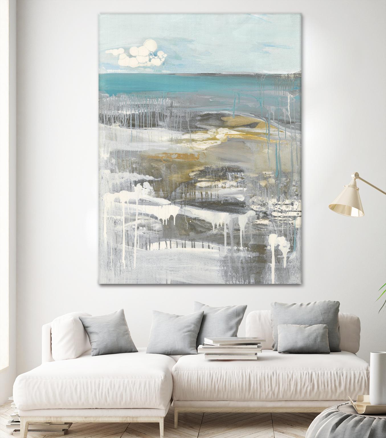 Ocean I by Grace Rowman on GIANT ART - grey abstract