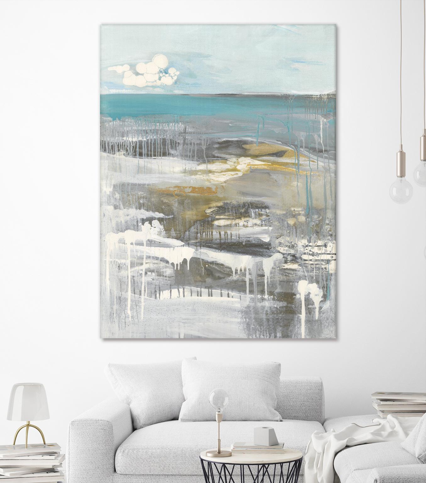 Ocean I by Grace Rowman on GIANT ART - grey abstract