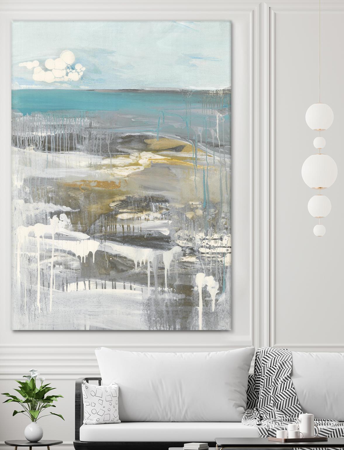 Ocean I by Grace Rowman on GIANT ART - grey abstract