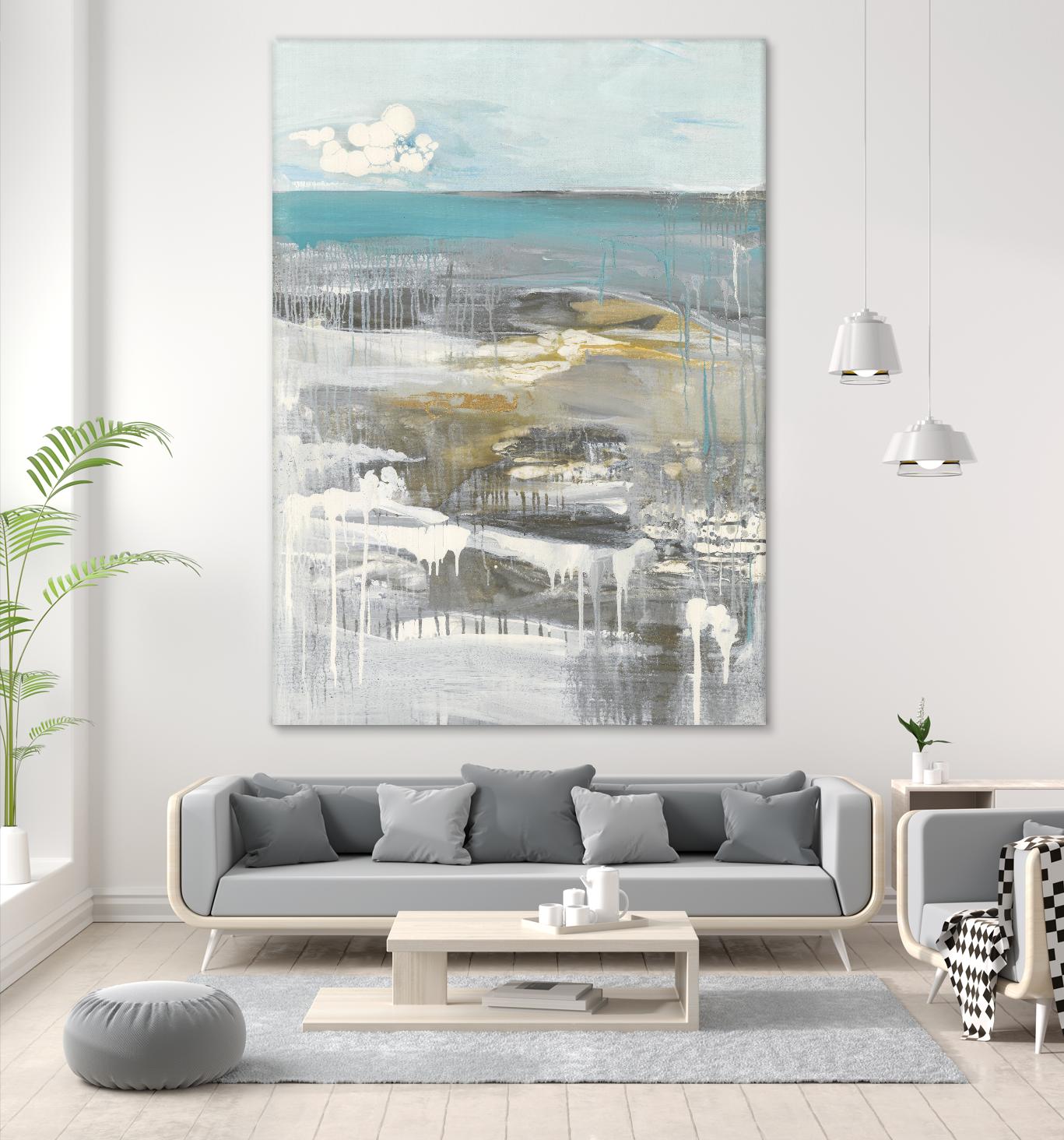 Ocean I by Grace Rowman on GIANT ART - grey abstract