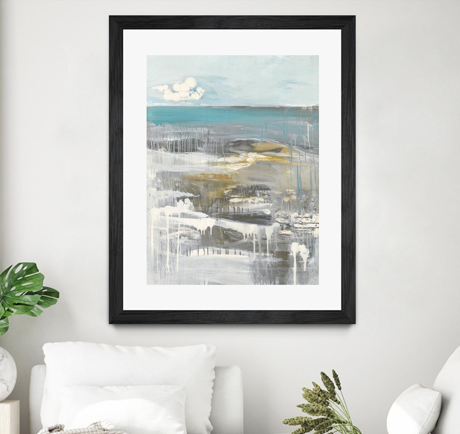 Ocean I by Grace Rowman on GIANT ART - grey abstract