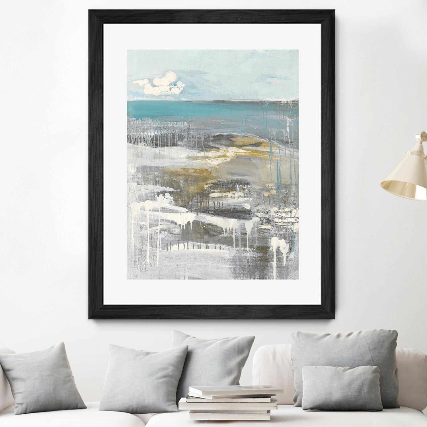 Ocean I by Grace Rowman on GIANT ART - grey abstract