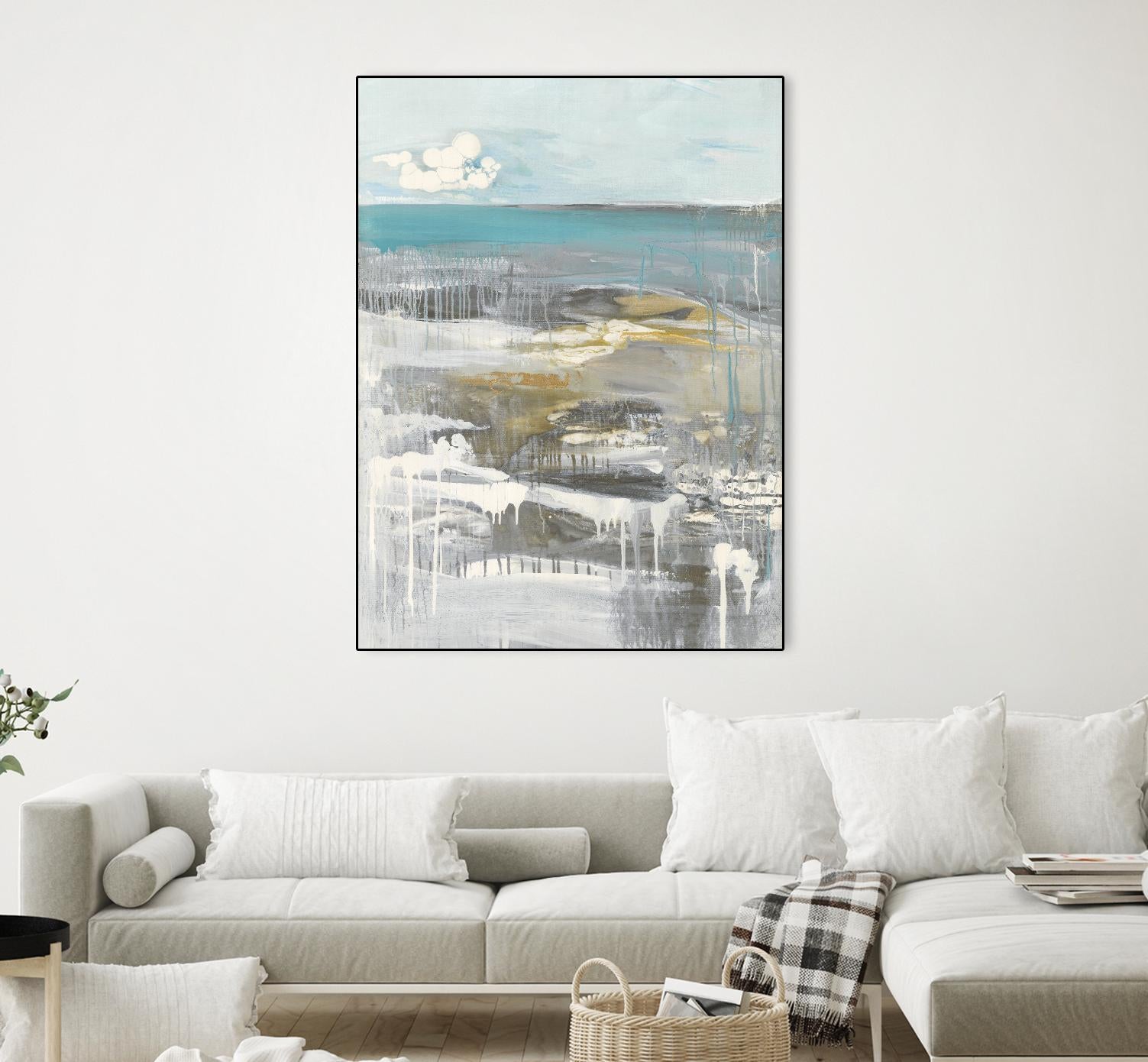 Ocean I by Grace Rowman on GIANT ART - grey abstract