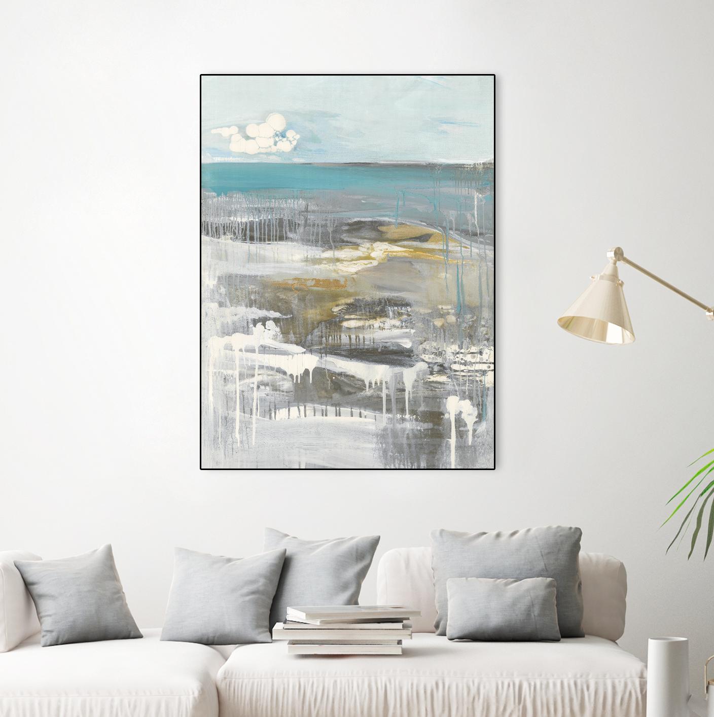 Ocean I by Grace Rowman on GIANT ART - grey abstract