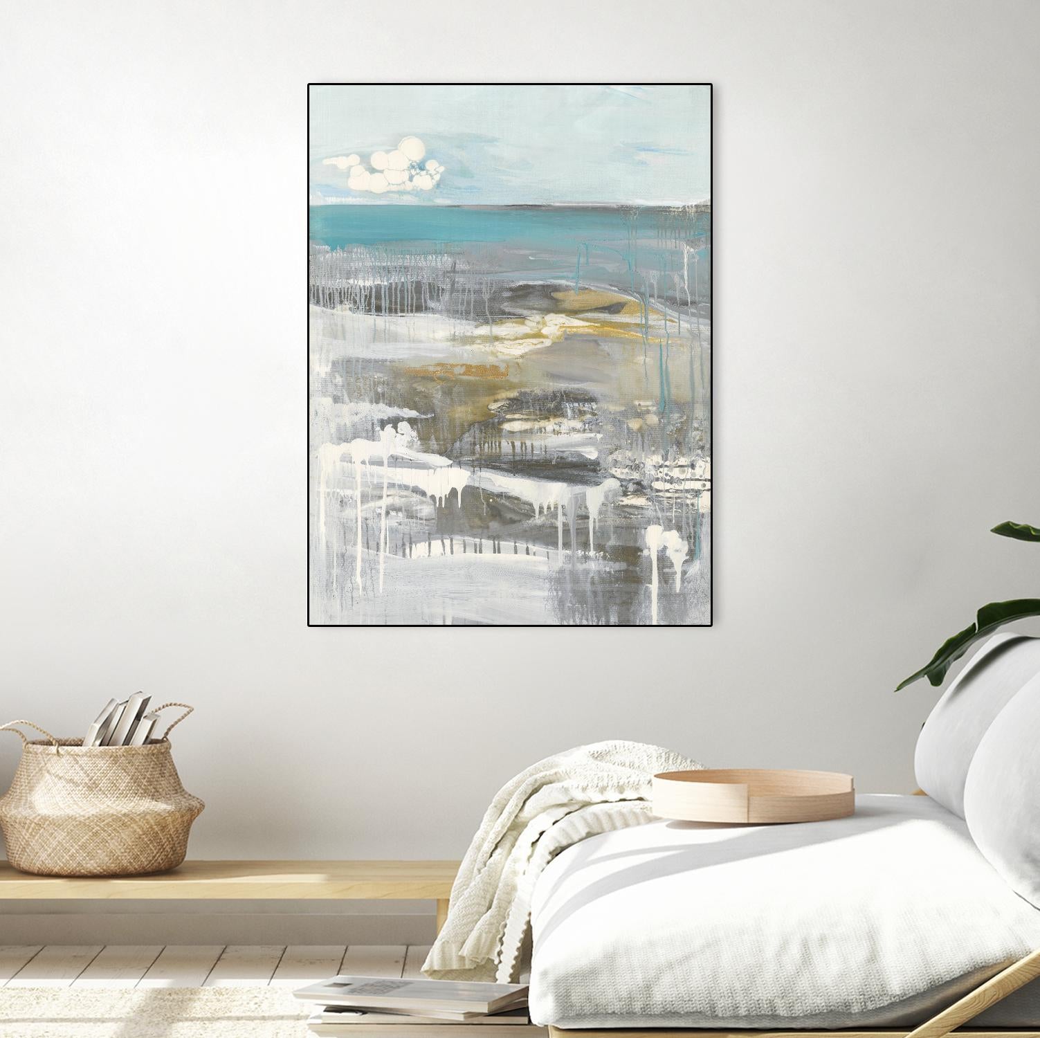 Ocean I by Grace Rowman on GIANT ART - grey abstract