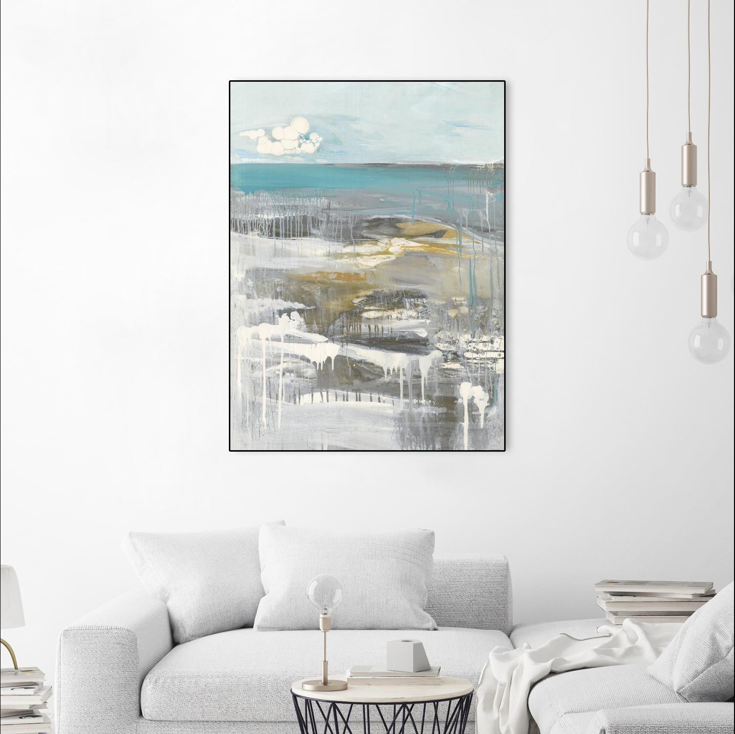 Ocean I by Grace Rowman on GIANT ART - grey abstract