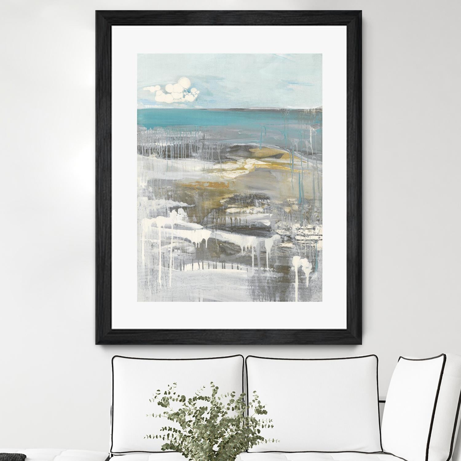 Ocean I by Grace Rowman on GIANT ART - grey abstract