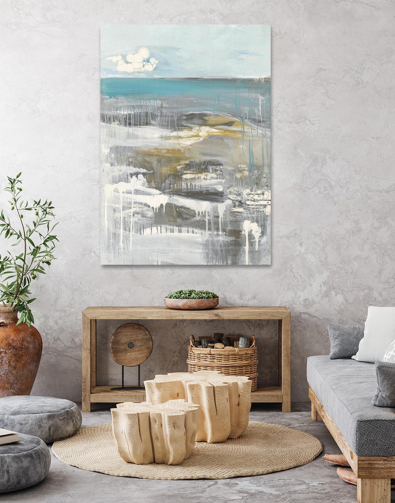Ocean I by Grace Rowman on GIANT ART - grey abstract