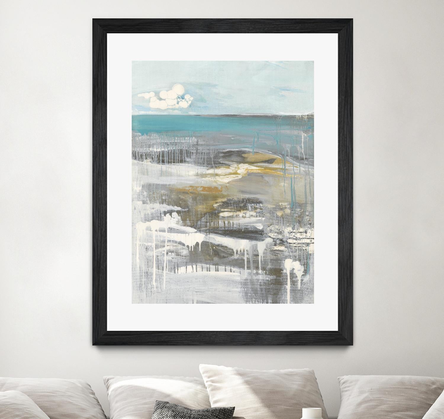 Ocean I by Grace Rowman on GIANT ART - grey abstract