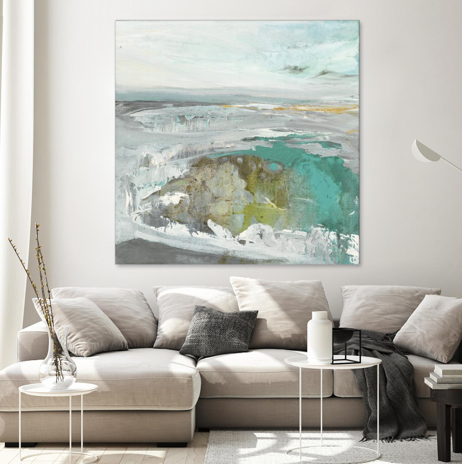 Ocean II by Grace Rowman on GIANT ART - blue abstract