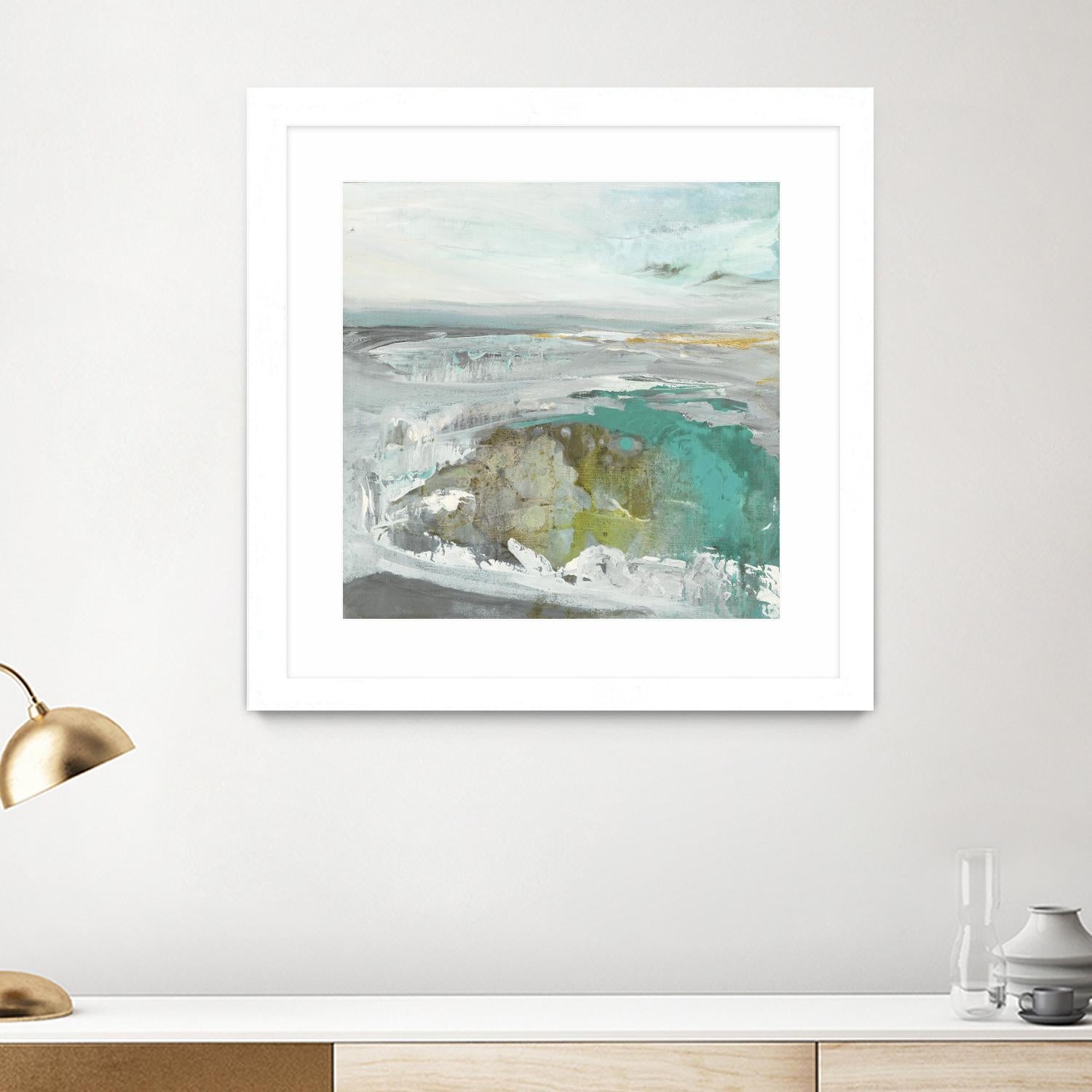 Ocean II by Grace Rowman on GIANT ART - blue abstract