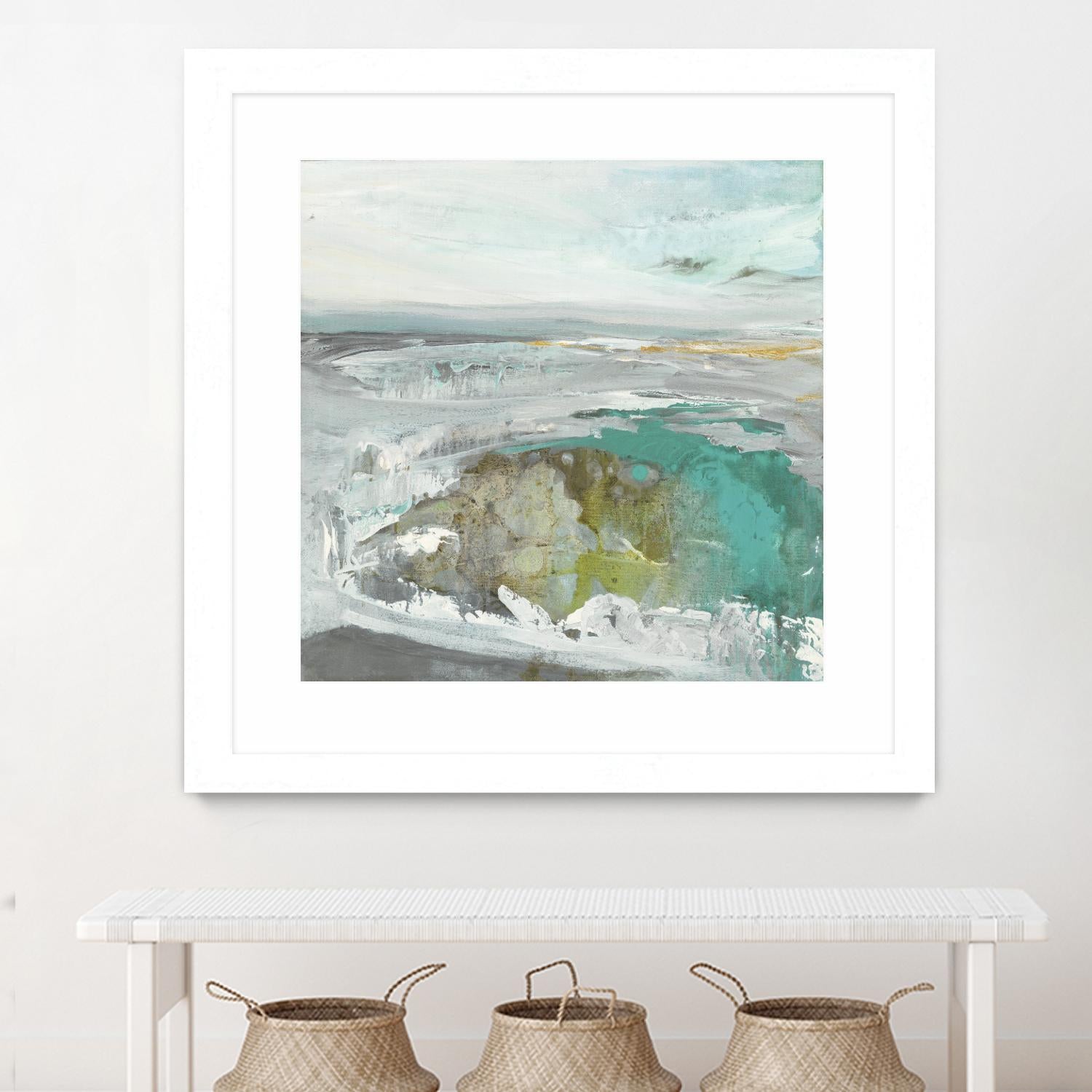 Ocean II by Grace Rowman on GIANT ART - blue abstract